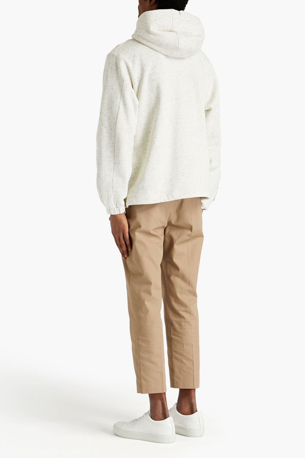 MCQ ALEXANDER MCQUEEN Embroidered cotton-blend fleece hoodie