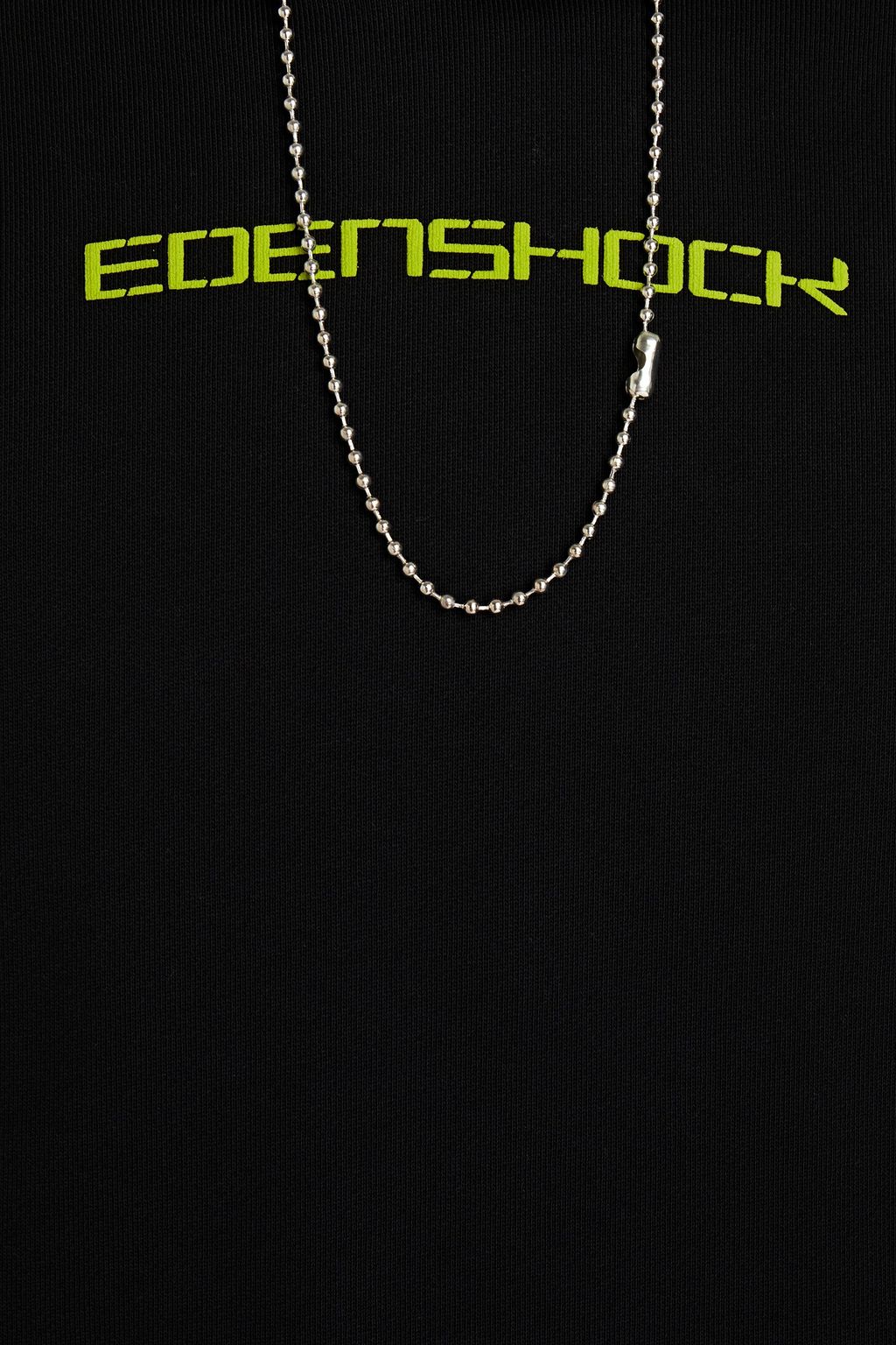 MCQ ALEXANDER MCQUEEN Chain-trimmed printed French cotton-terry hoodie
