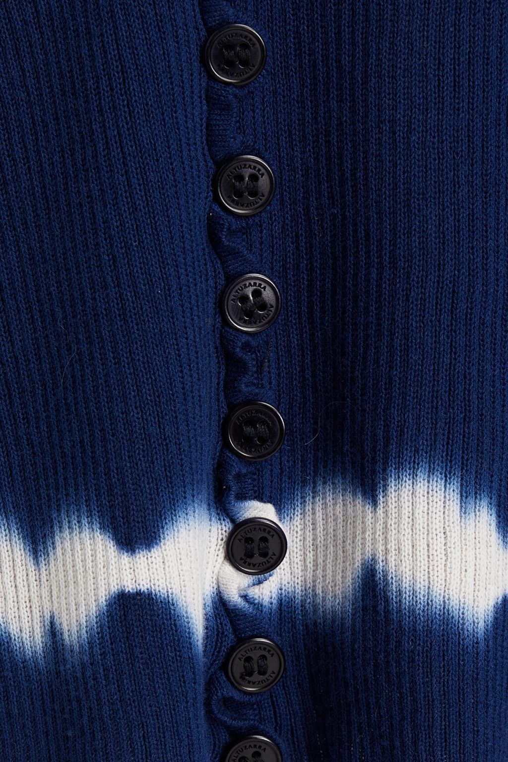 ALTUZARRA Ribbed tie-dyed cotton cardigan