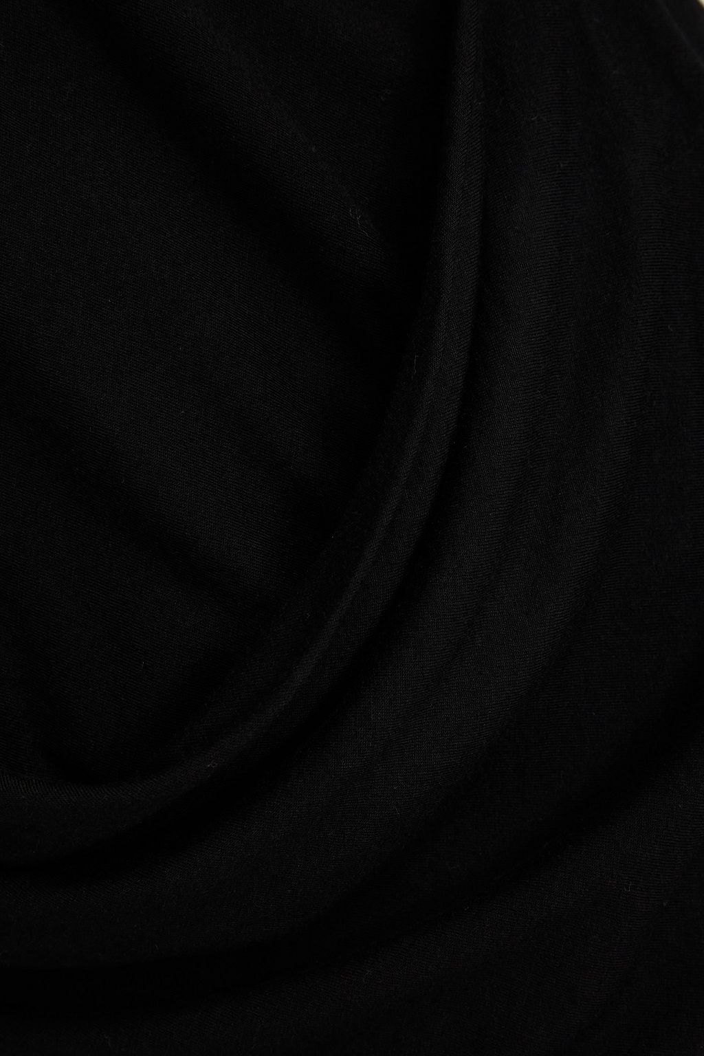 RICK OWENS LILIES Draped jersey top