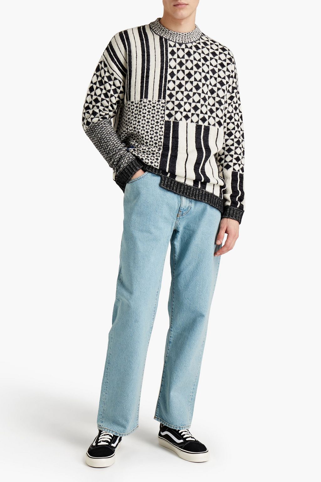 MCQ ALEXANDER MCQUEEN Jacquard-knit sweater