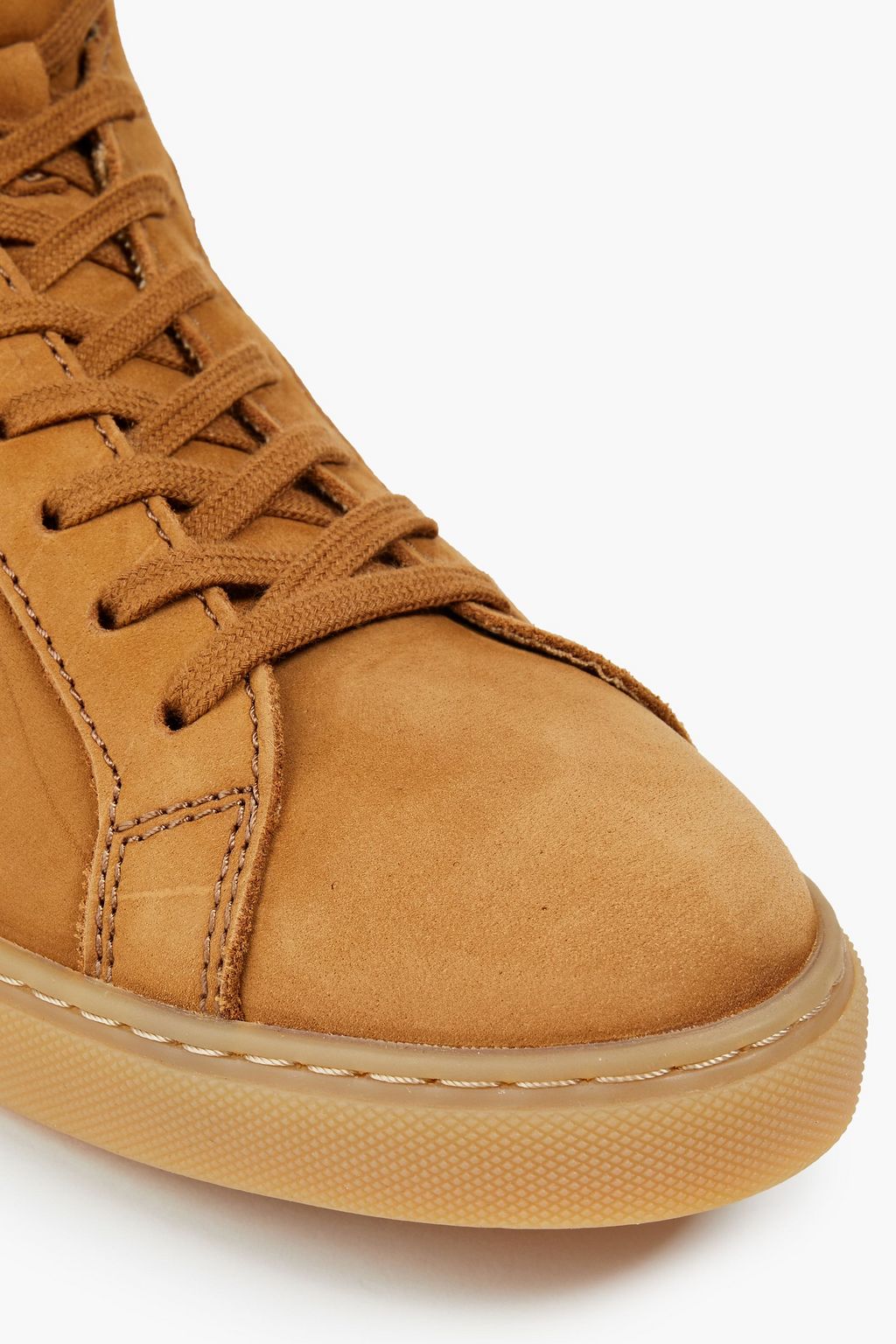 BA&SH Hcosta perforated suede high-top sneakers