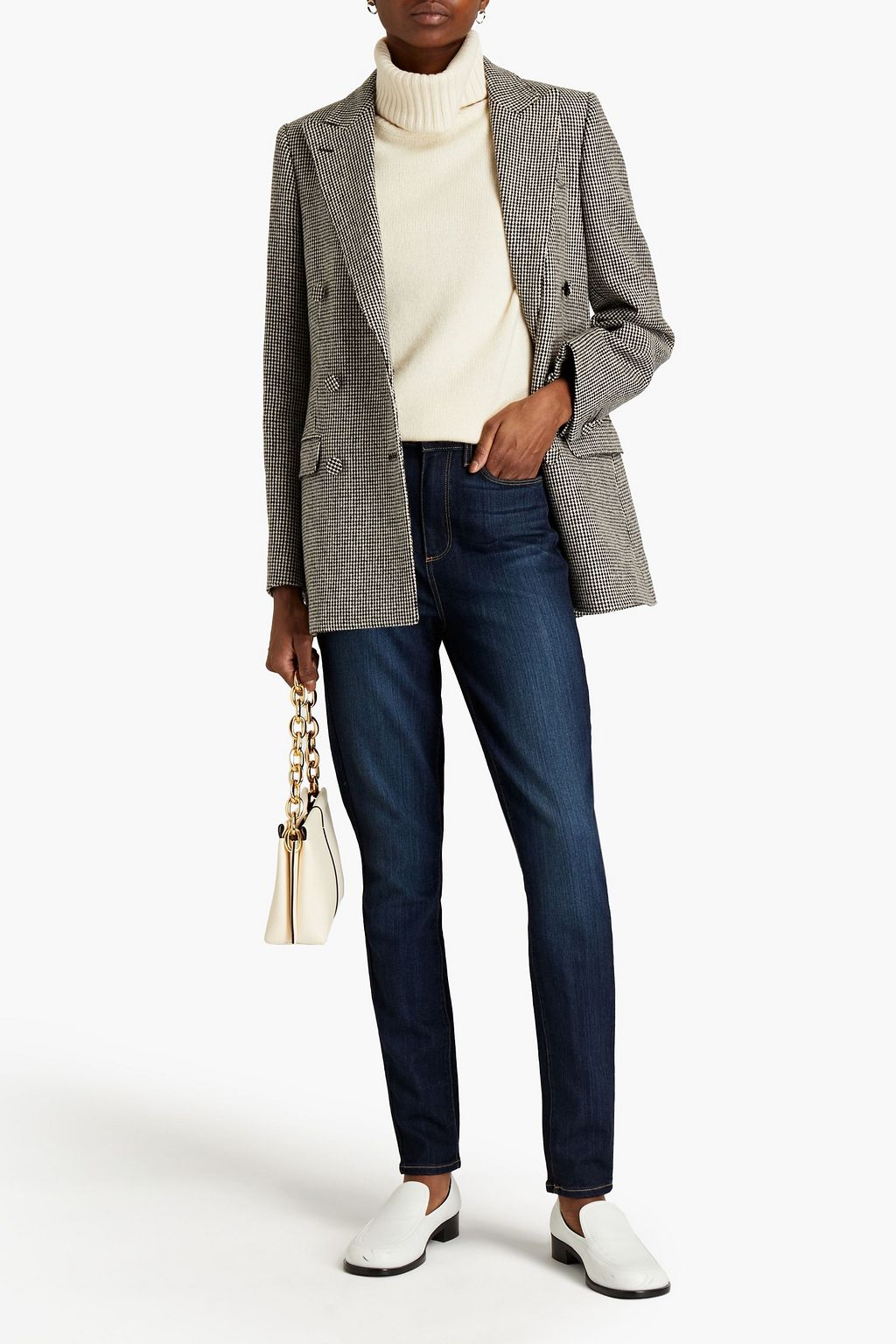 PAIGE Faded high-rise skinny jeans