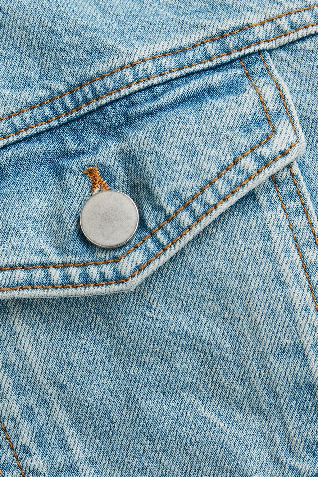 MCQ ALEXANDER MCQUEEN Logo-appliquéd denim jacket