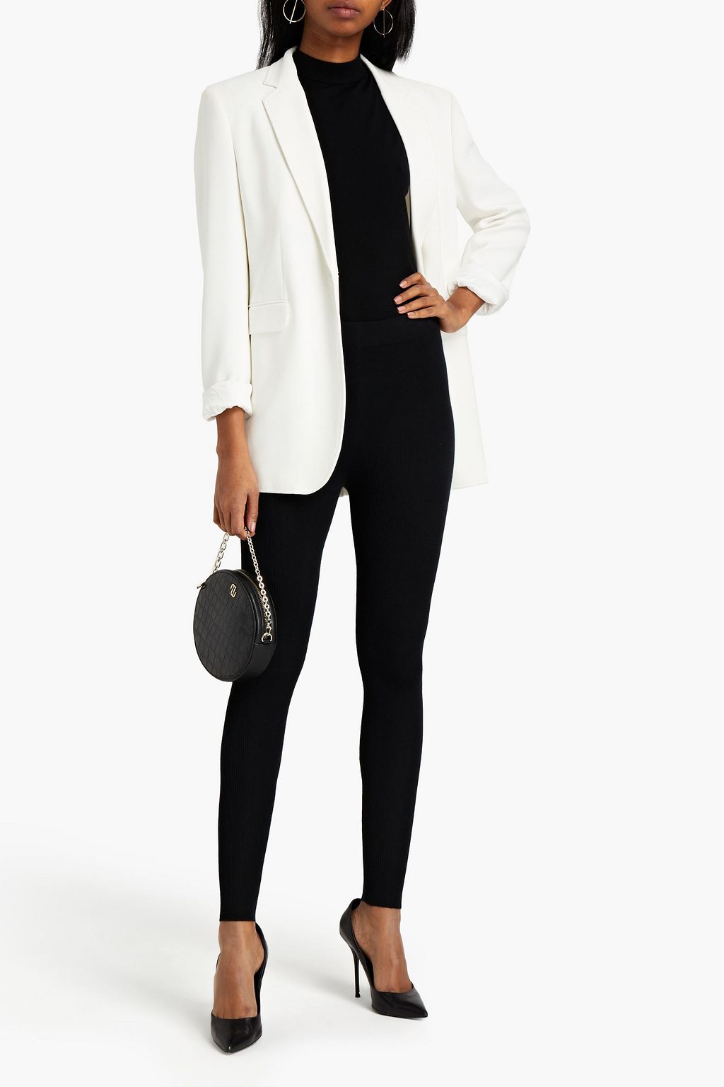 DOLCE&GABBANA Ribbed cashmere leggings