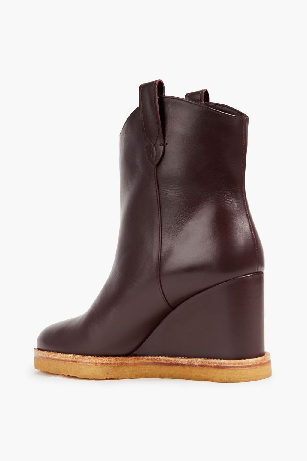 BA&SH Cristina Ankle Boots aus Leder mit Keilabsatz