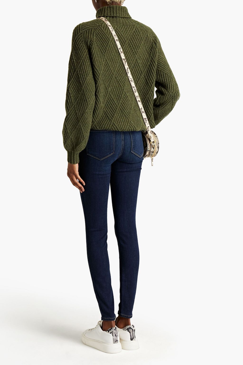 PAIGE Zip-detailed high-rise skinny jeans