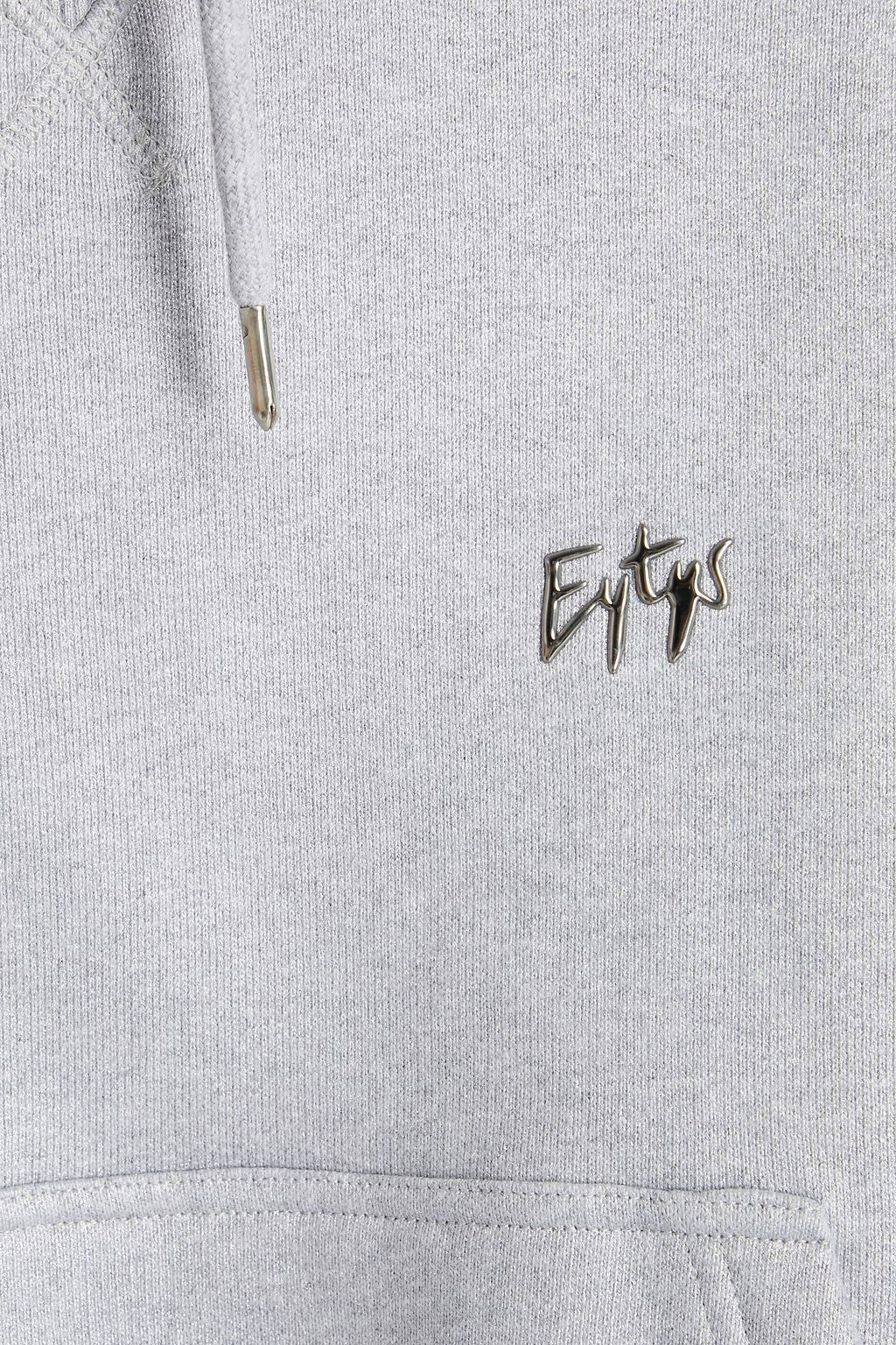EYTYS Lewis metallic French cotton-terry hoodie