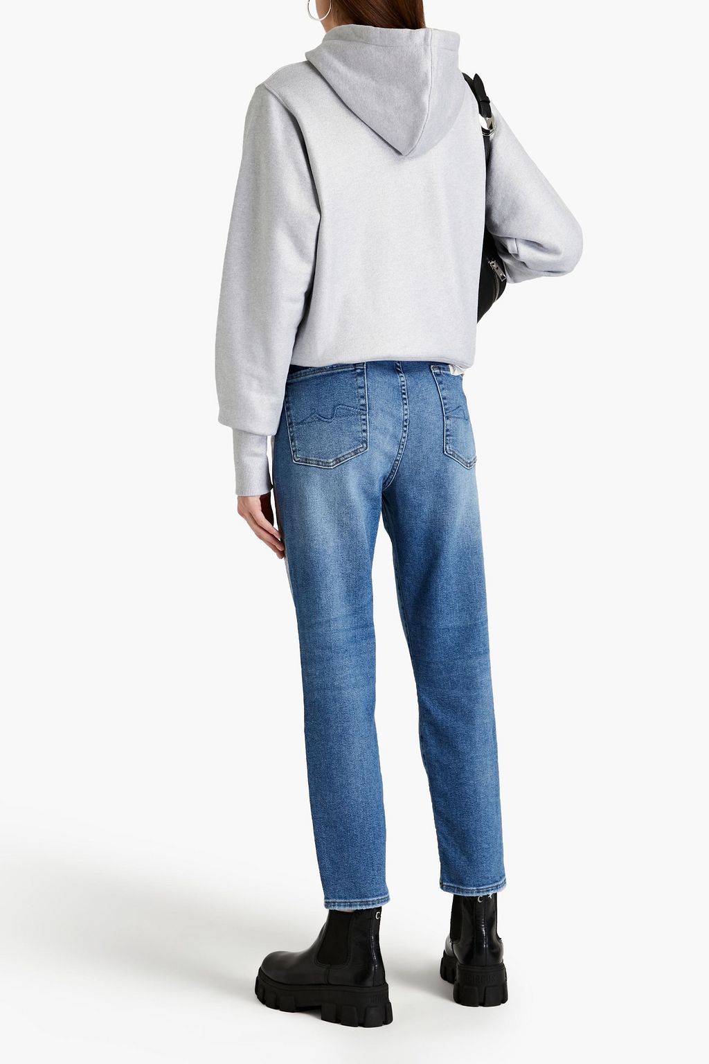 EYTYS Lewis metallic French cotton-terry hoodie