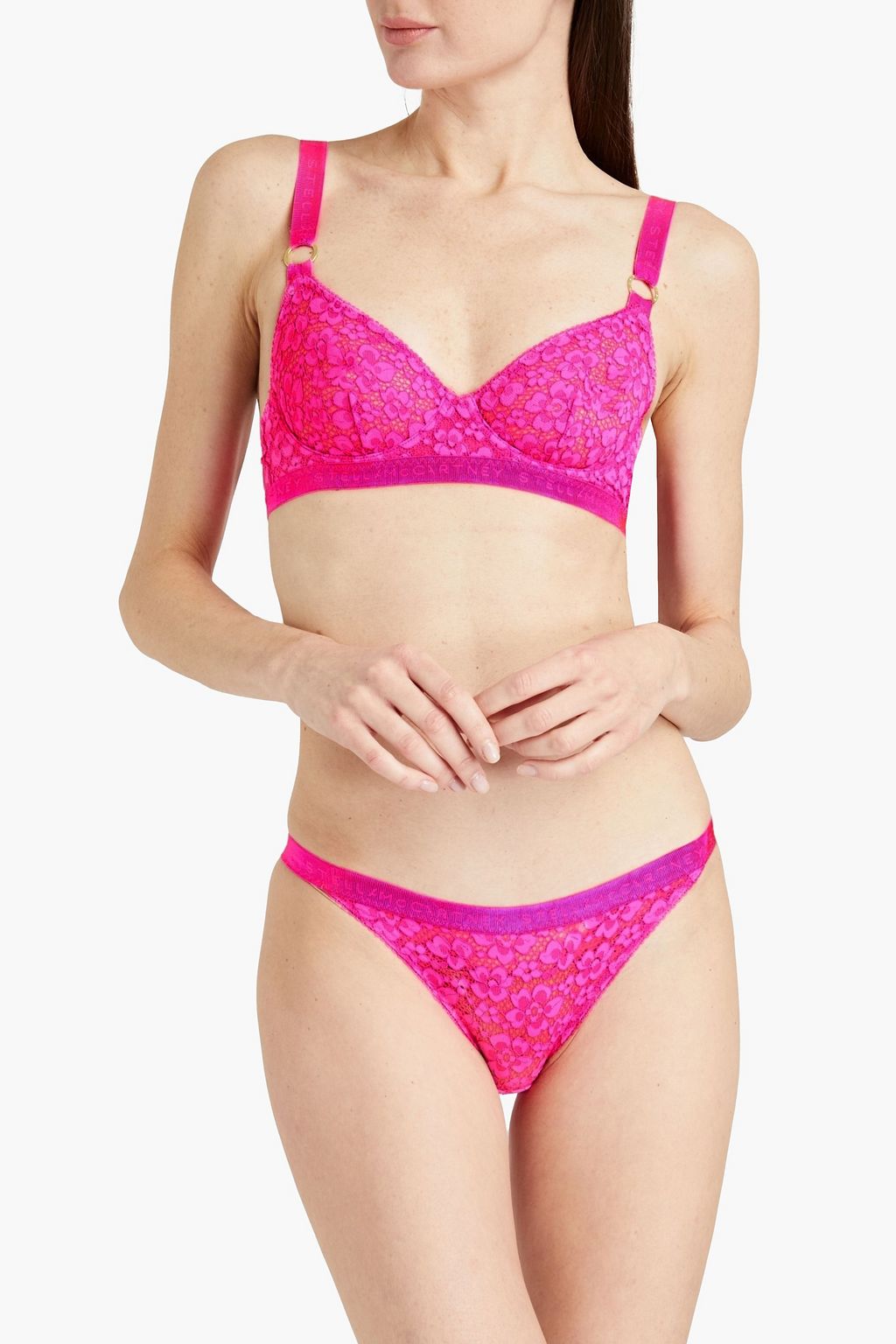 STELLA MCCARTNEY Evelyn Skating corded lace low-rise briefs
