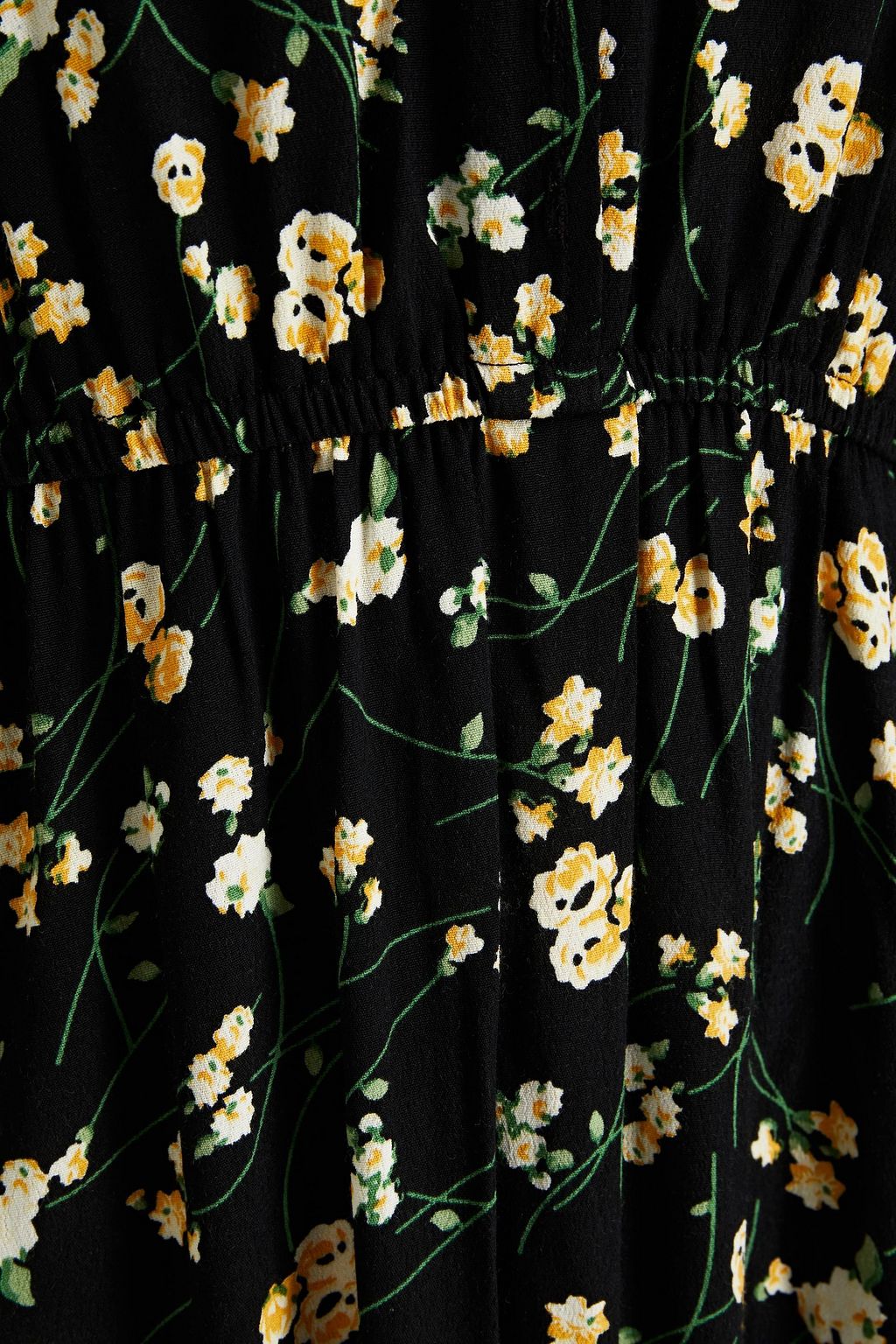 BA&SH Gina gathered floral-print crepe midi dress