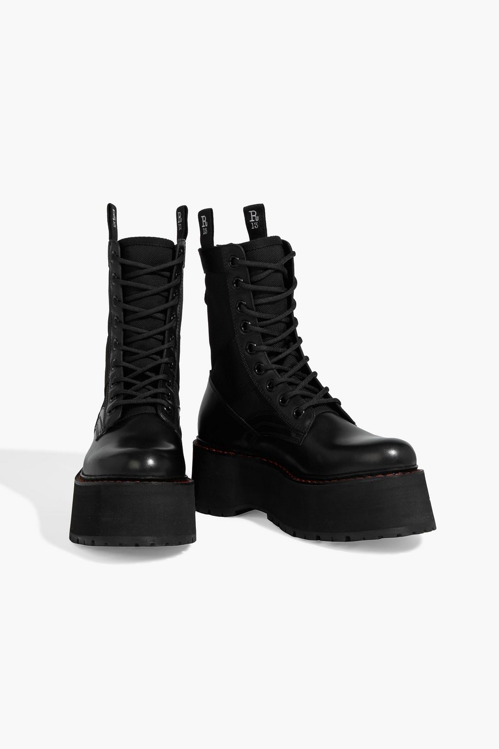 r13 platform combat boots