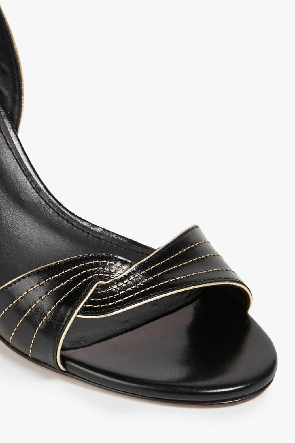 BA&SH Candy metallic-trimmed leather sandals