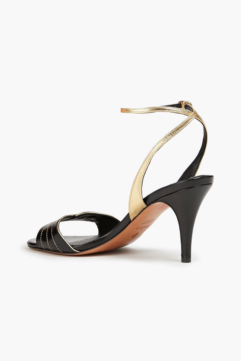 BA&SH Candy metallic-trimmed leather sandals