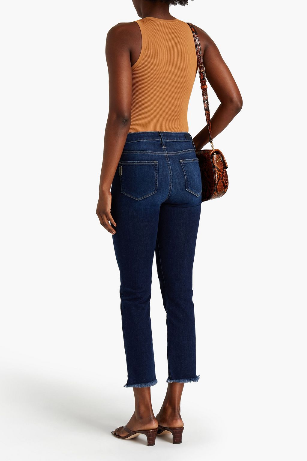 PAIGE Faded high-rise skinny jeans