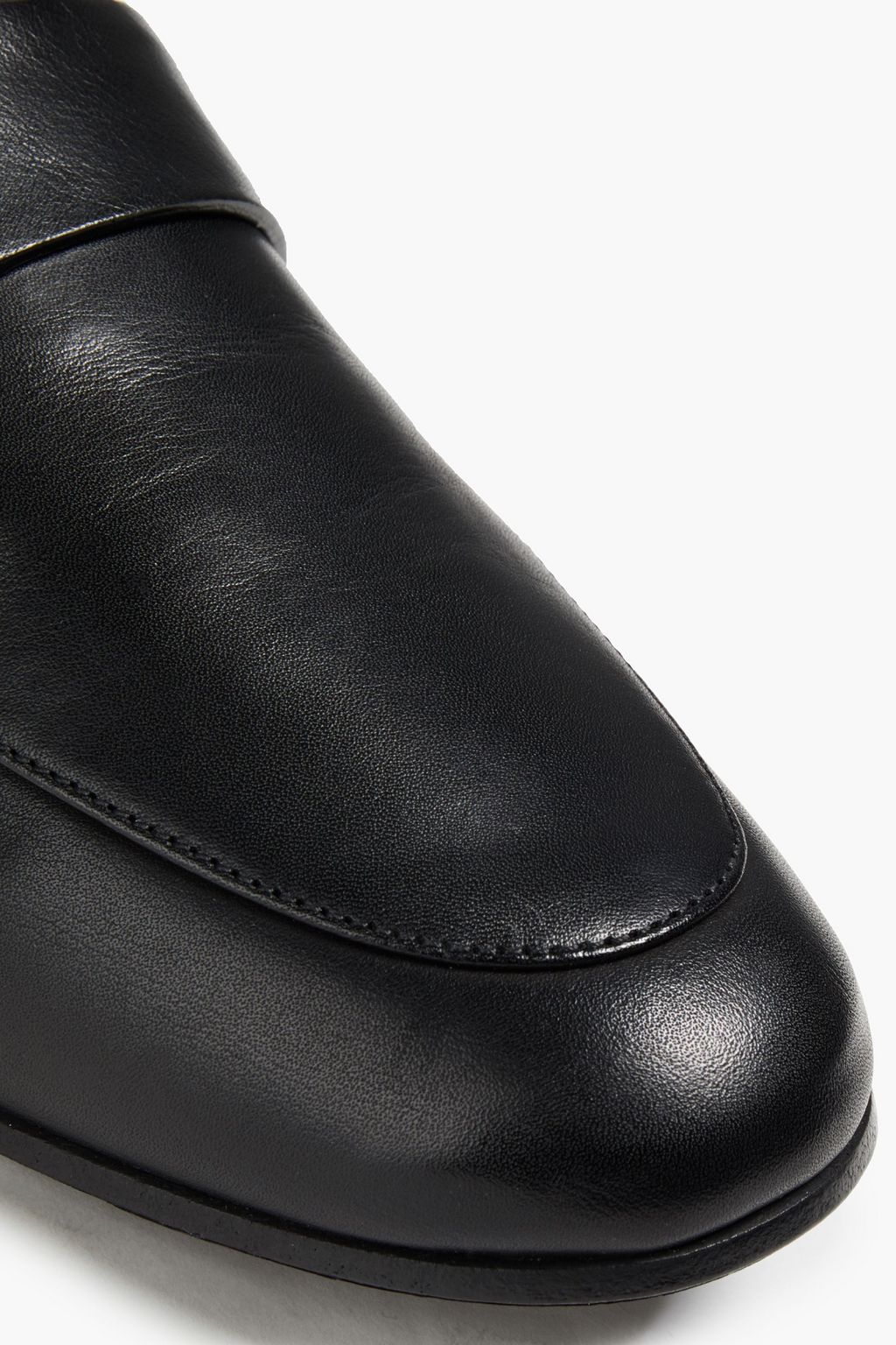 BA&SH Campbell buckle-embellished leather loafers
