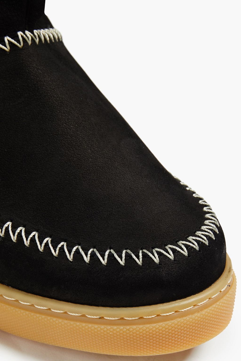 BA&SH Chambery topstitched suede ankle boots