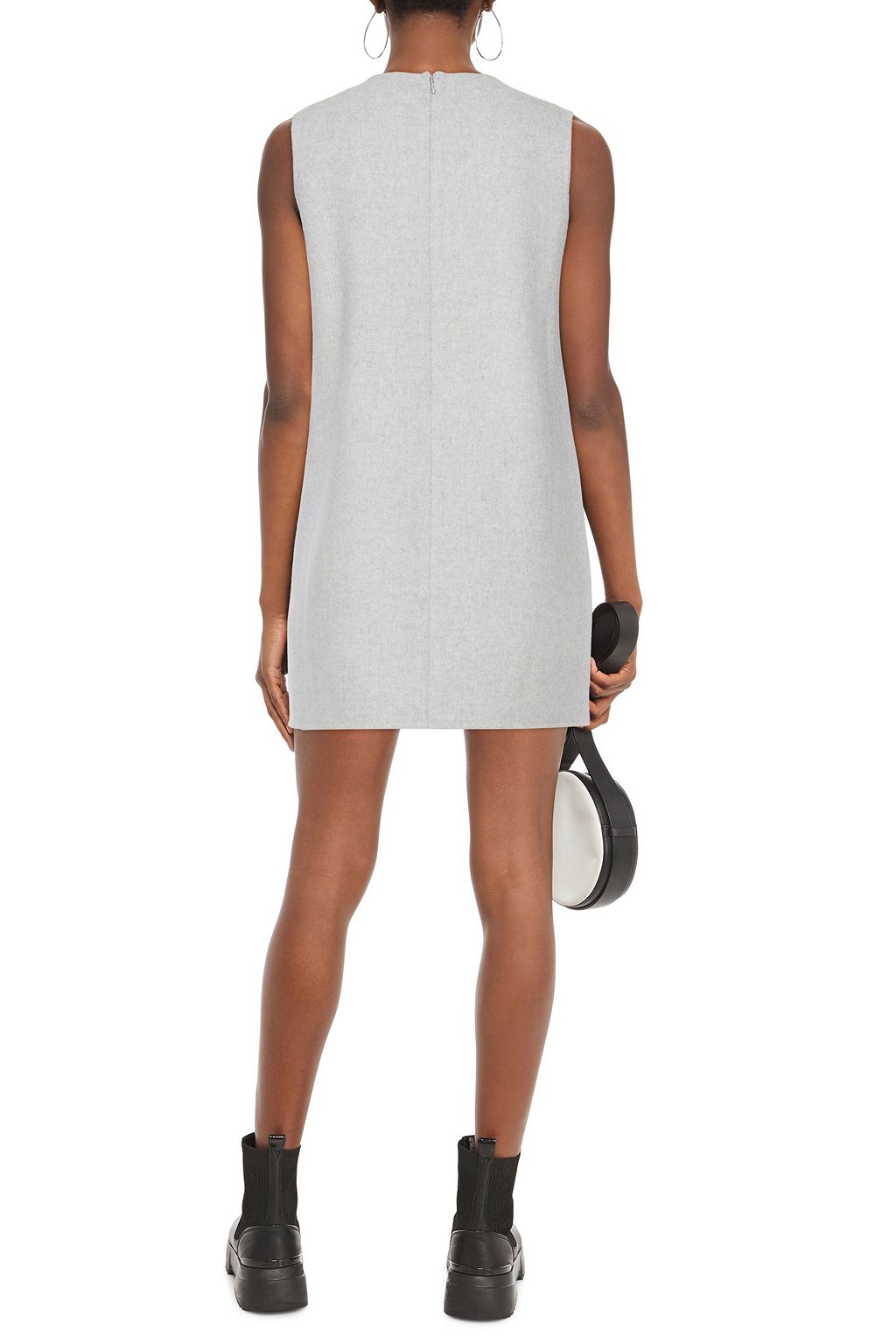 MARC JACOBS Brushed wool-blend felt mini dress