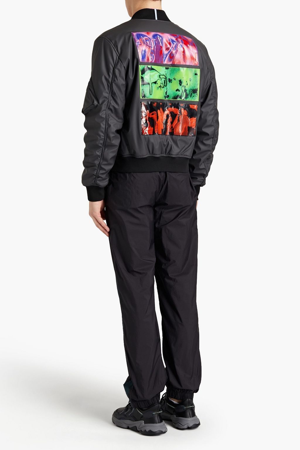 MCQ ALEXANDER MCQUEEN Appliquéd shell bomber jacket