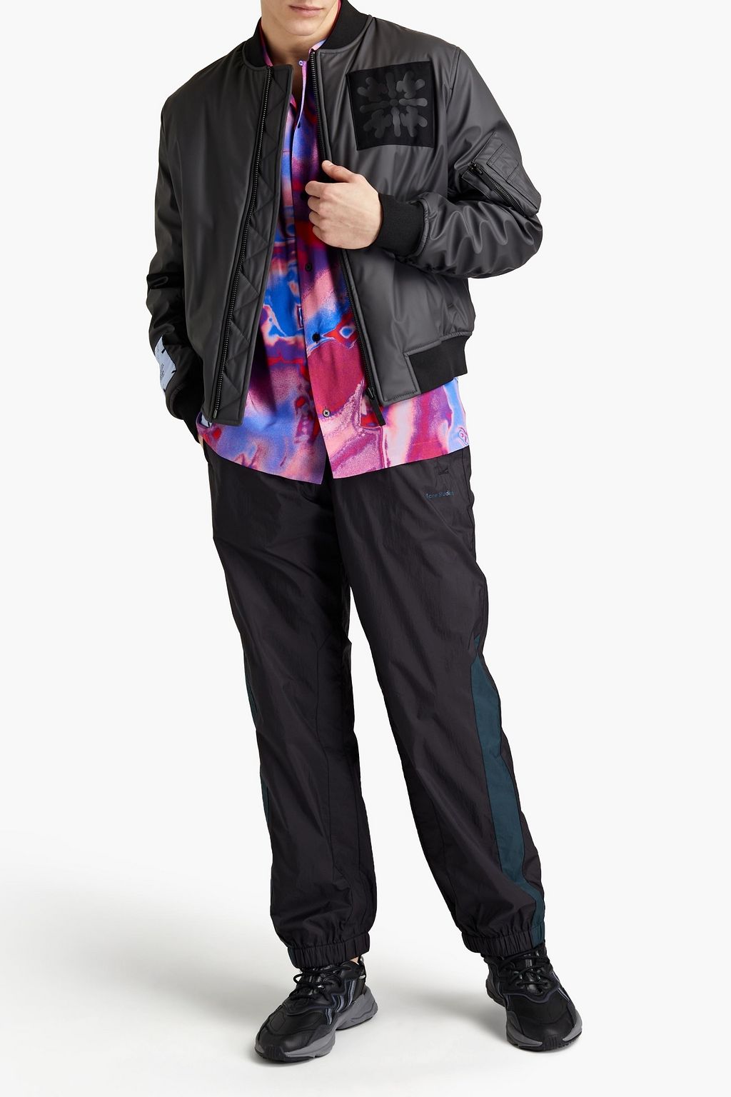 MCQ ALEXANDER MCQUEEN Appliquéd shell bomber jacket