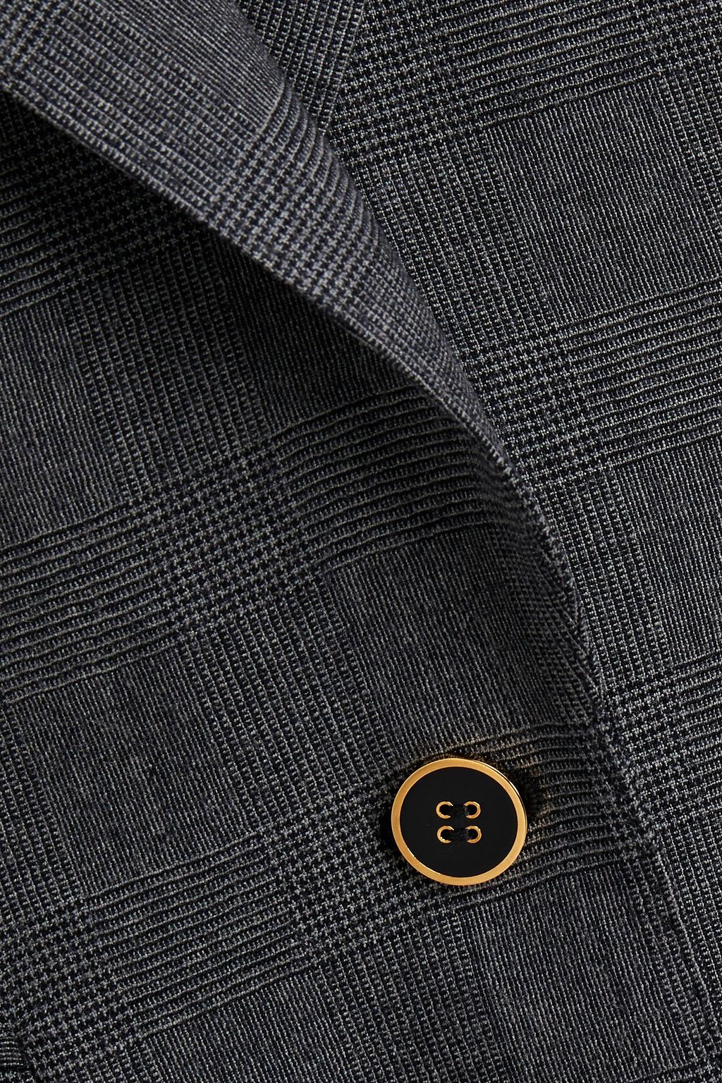 DOLCE&GABBANA Prince of Wales checked wool-blend flannel blazer