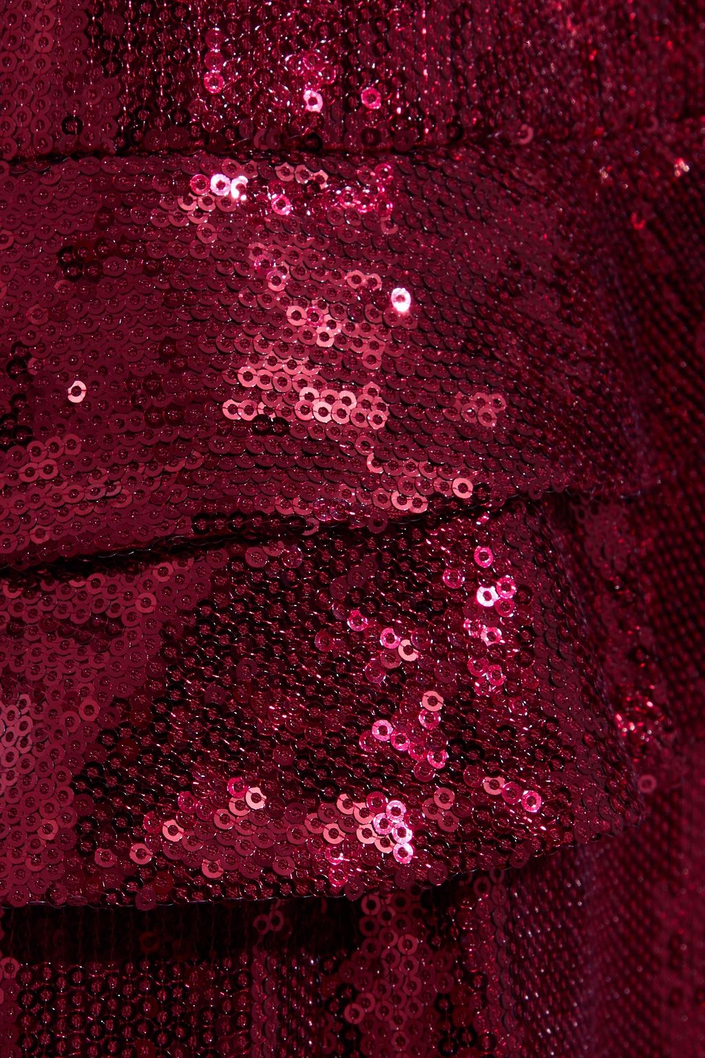 RACHEL ZOE Walker wrap-effect ruffle-trimmed sequined mesh gown