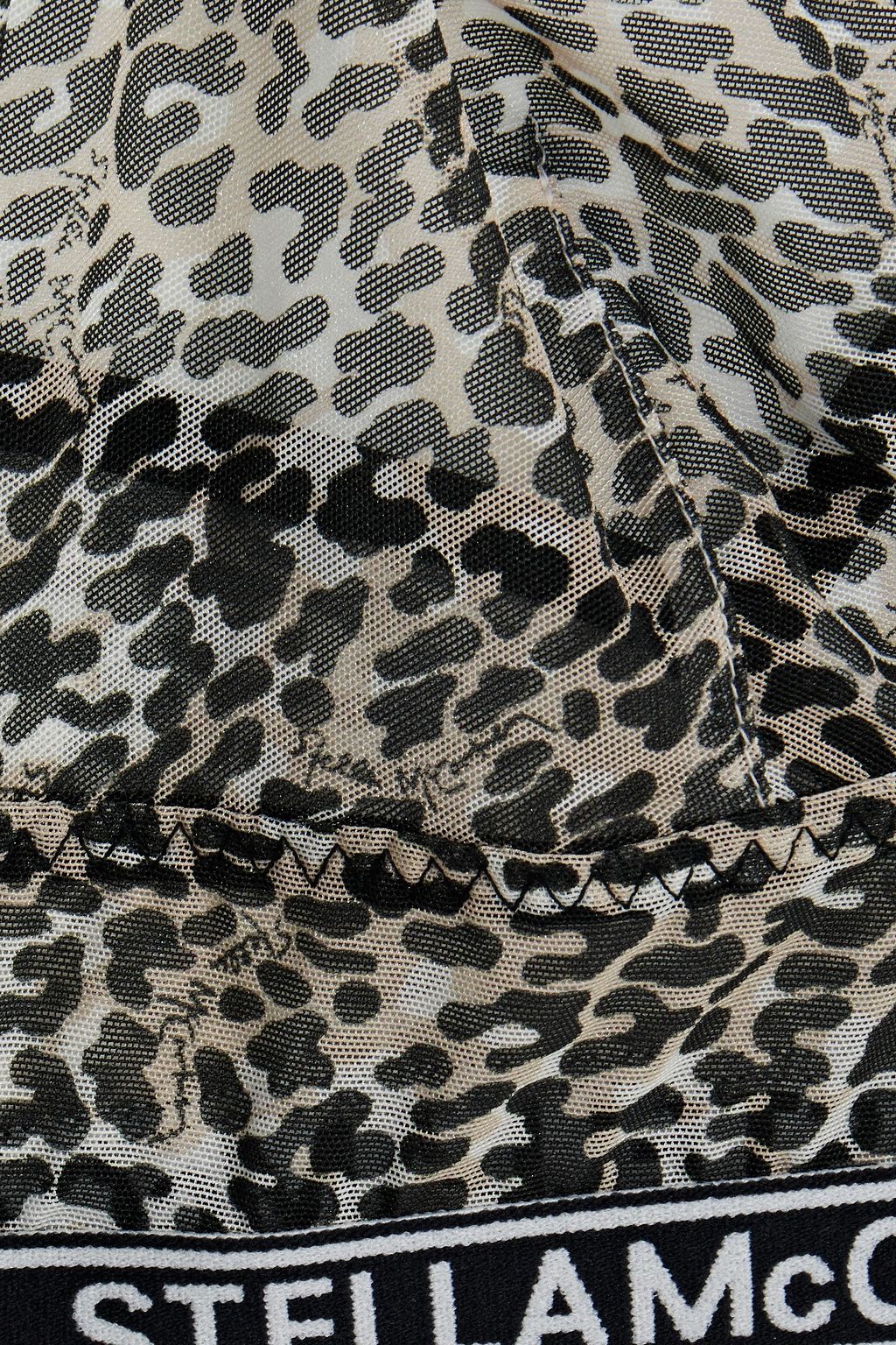 STELLA MCCARTNEY Amelia Beaming leopard-print mesh soft-cup triangle bra