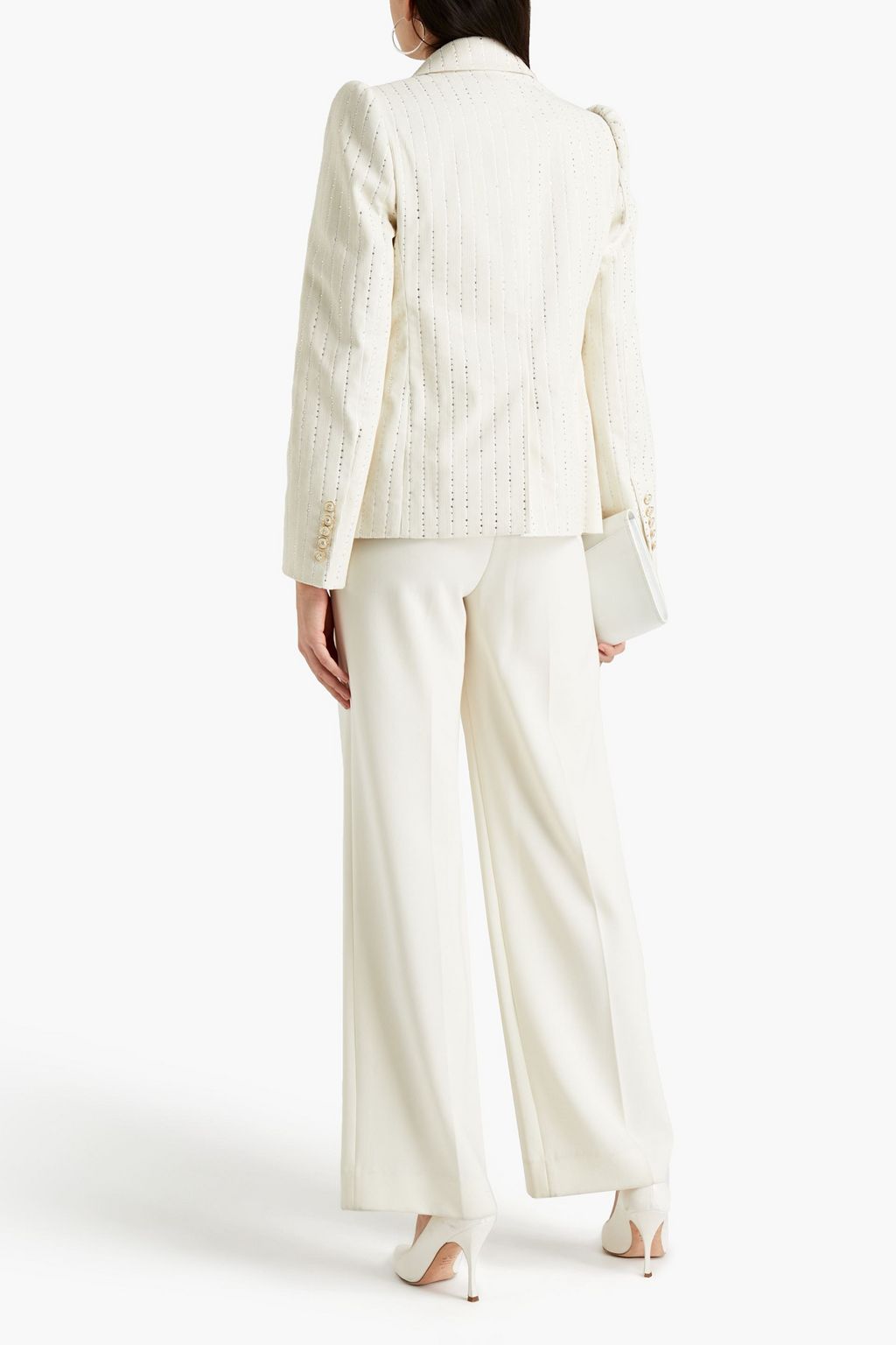 MARC JACOBS Crystal-embellished cotton and lurex-blend corduroy blazer