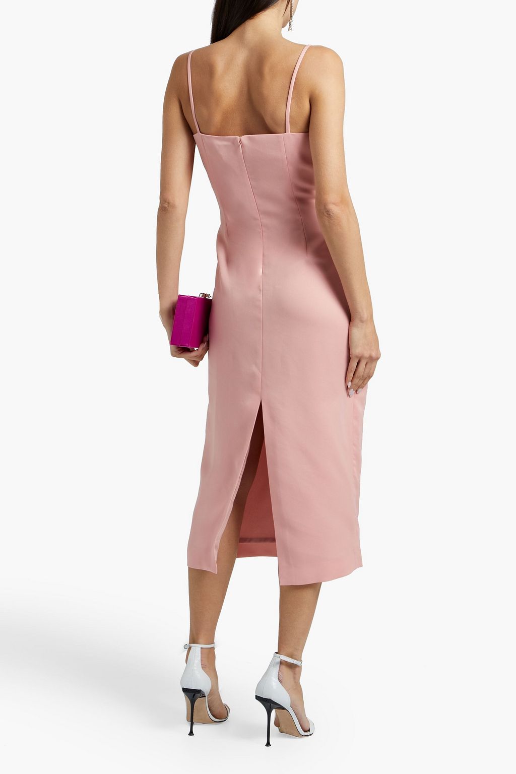 RACHEL ZOE Marla knotted crepe midi dress