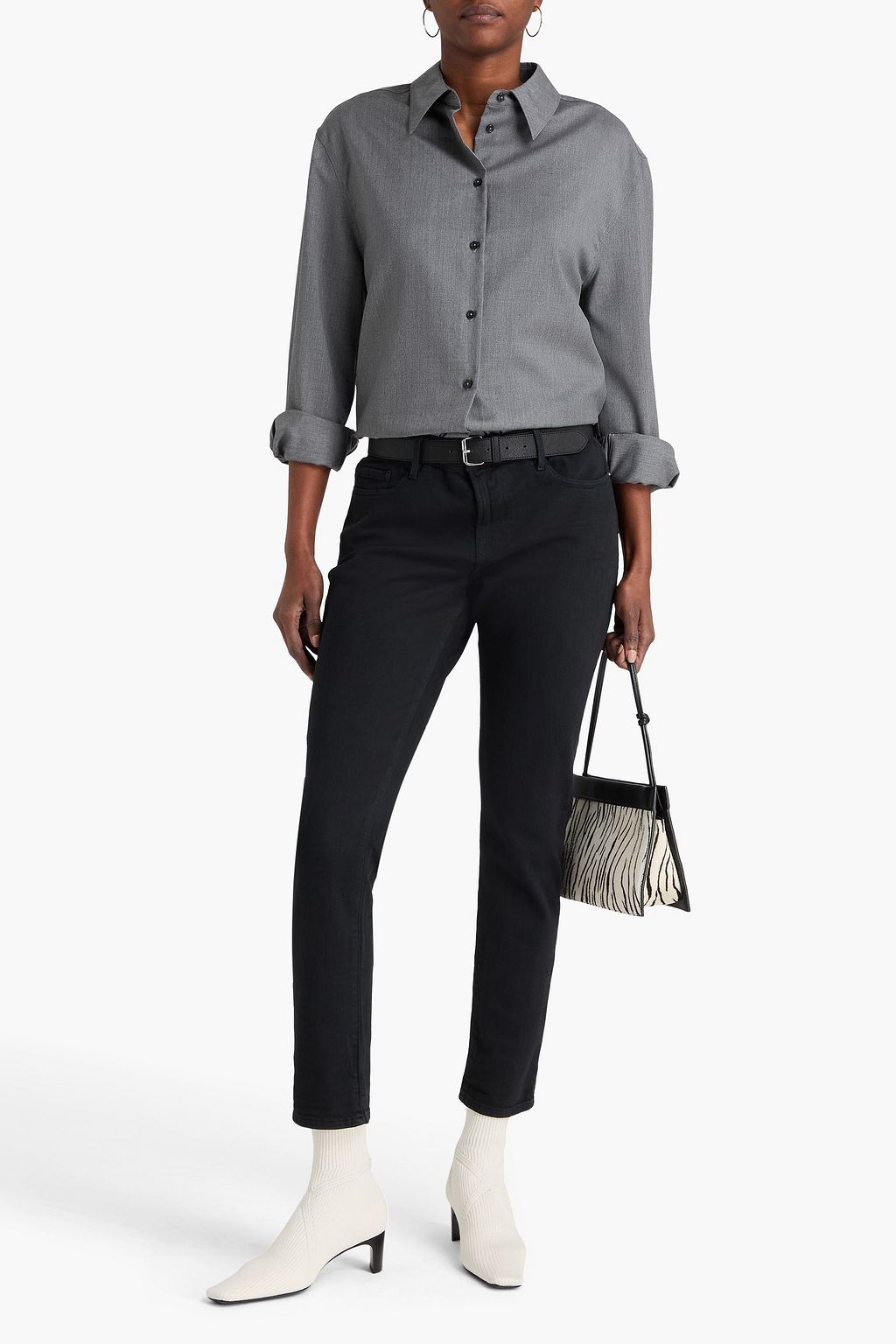 FRAME Le Garçon mid-rise slim-leg jeans