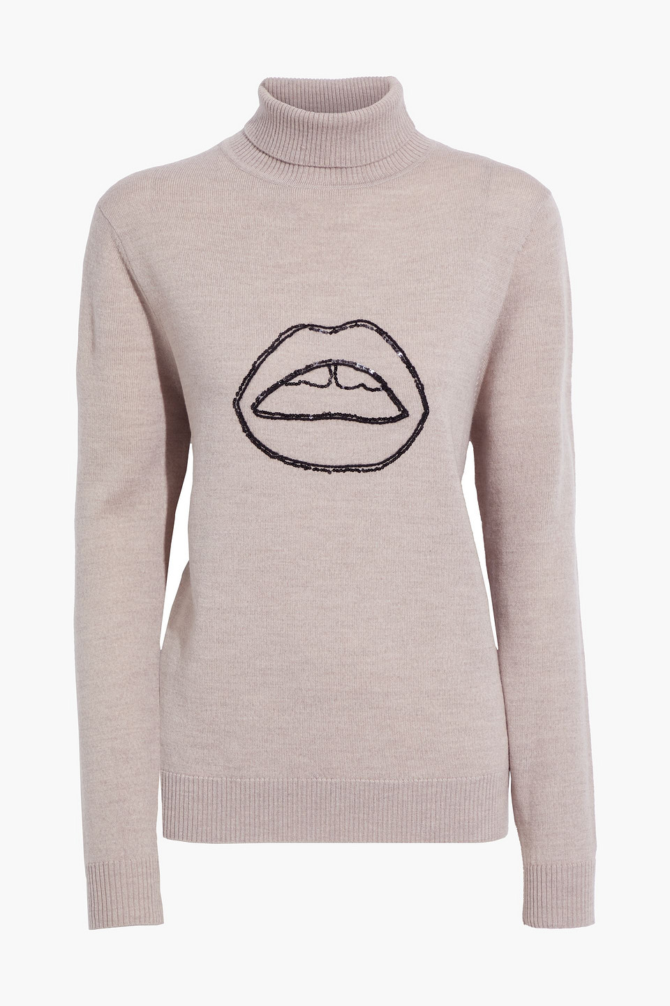 Markus Lupfer Lilly embellished merino wool turtleneck sweater