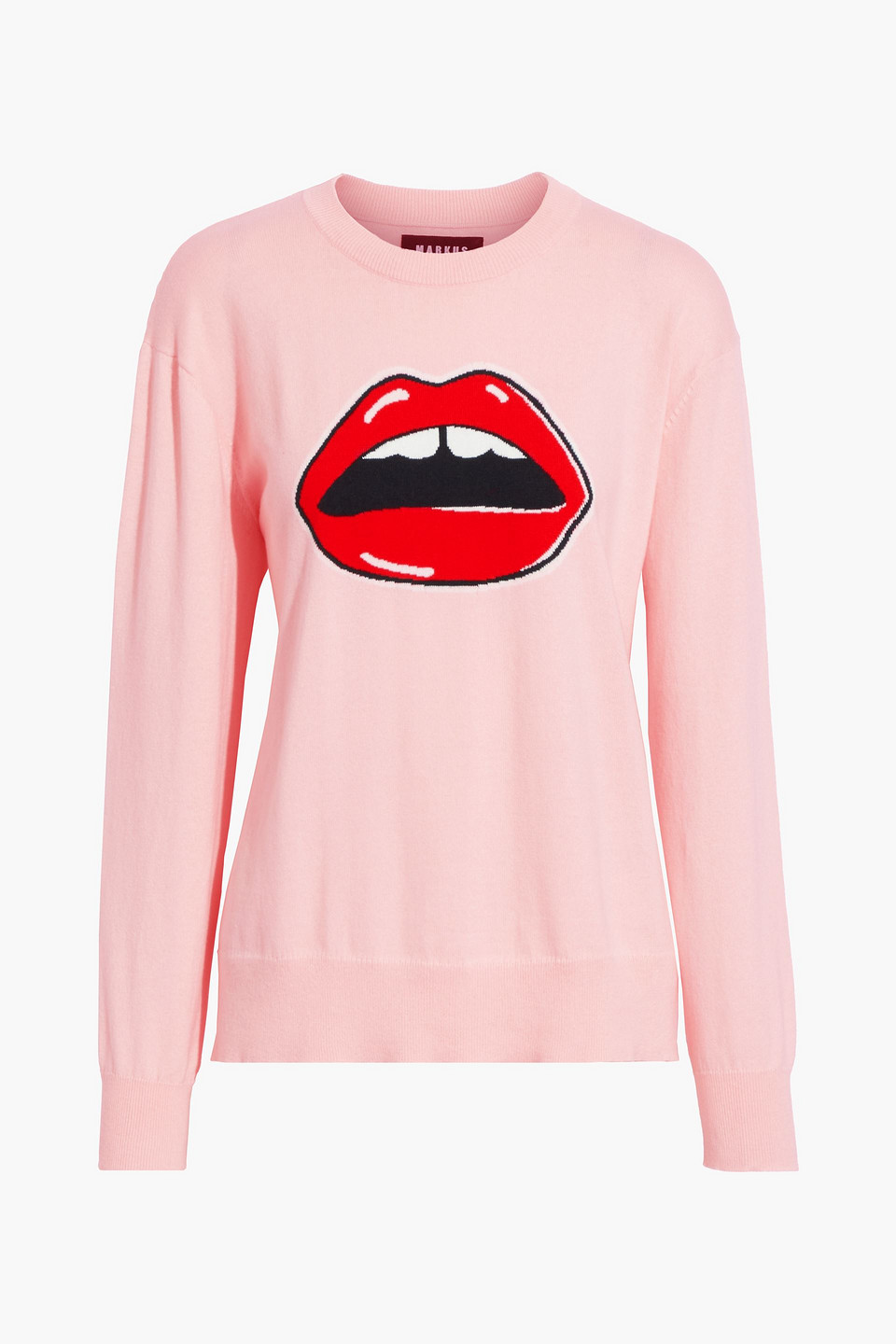 Markus Lupfer Dani intarsia cotton and cashmere-blend sweater