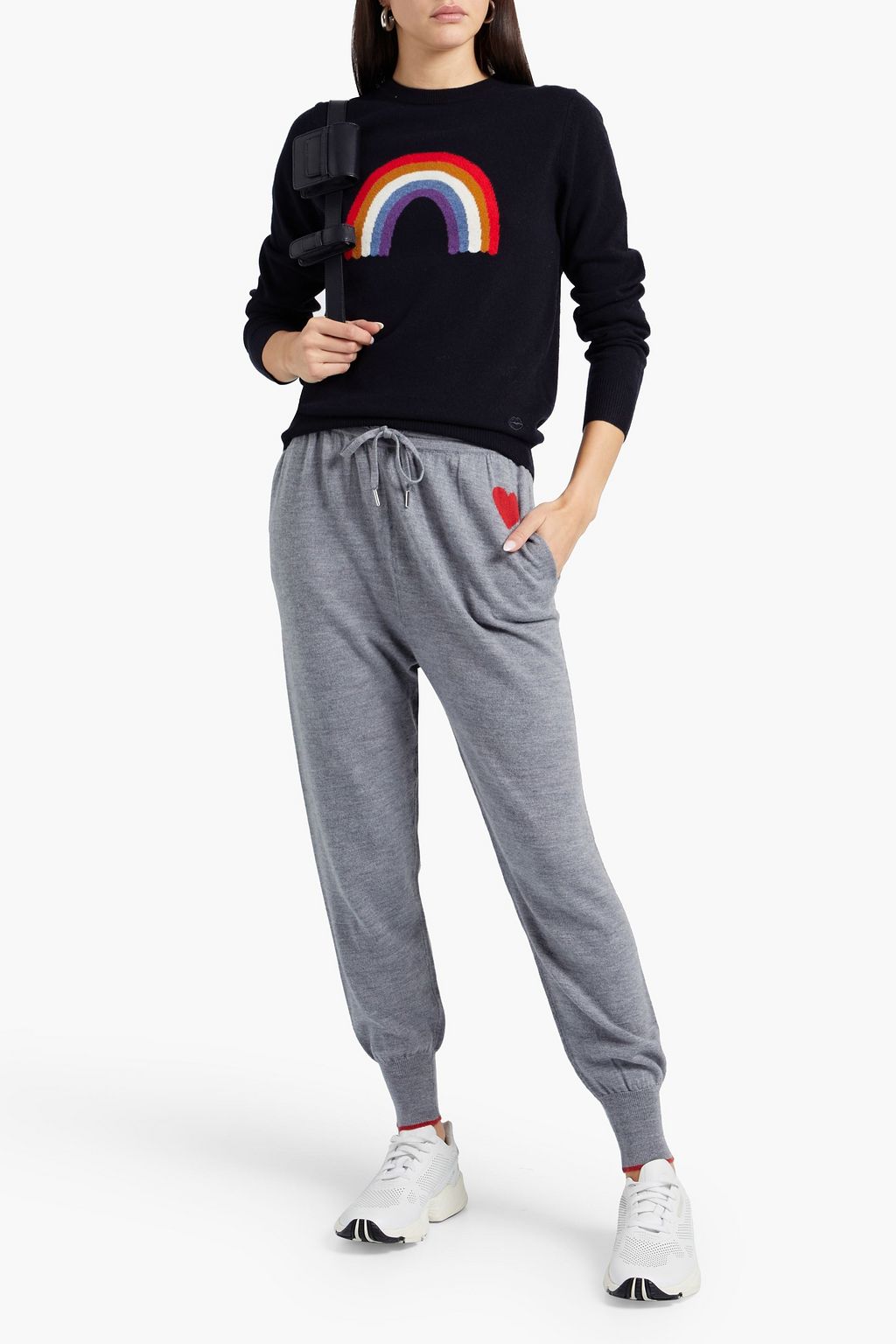 MARKUS LUPFER Mia intarsia merino wool sweater