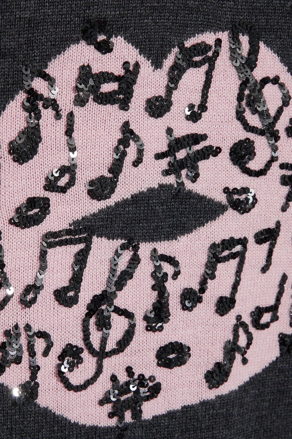 MARKUS LUPFER Mia sequin-embellished intarsia merino wool sweater