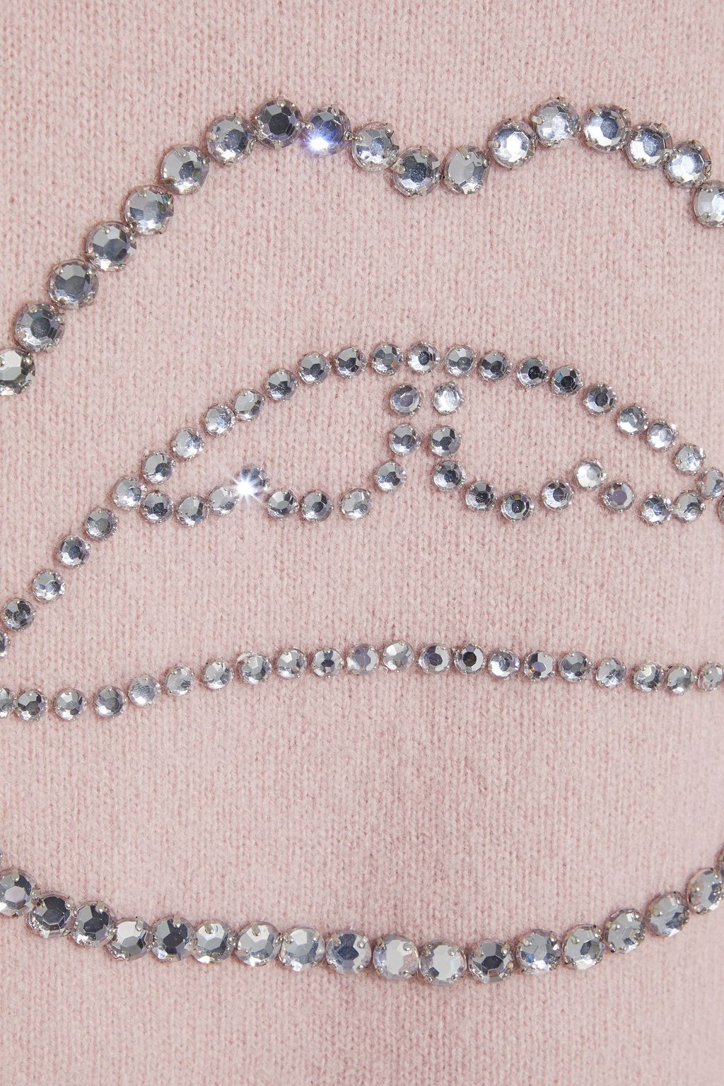 MARKUS LUPFER Jamie crystal-embellished merino wool sweater