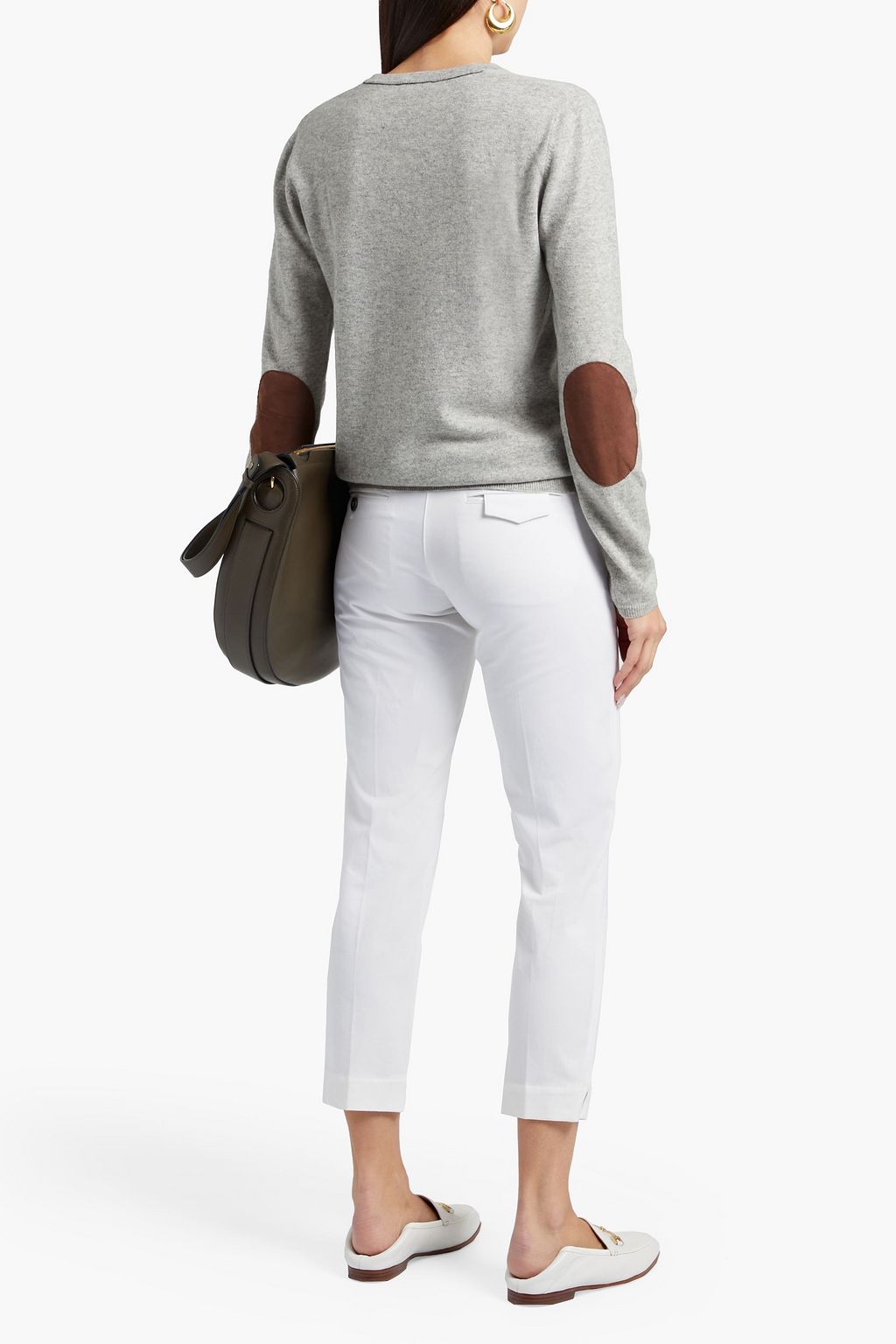BRUNELLO CUCINELLI Cropped cotton-blend twill slim-leg pants