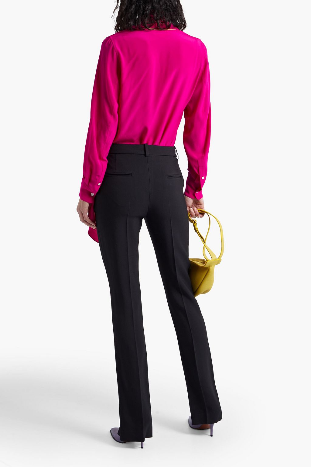 VICTORIA BECKHAM Draped silk crepe de chine blouse