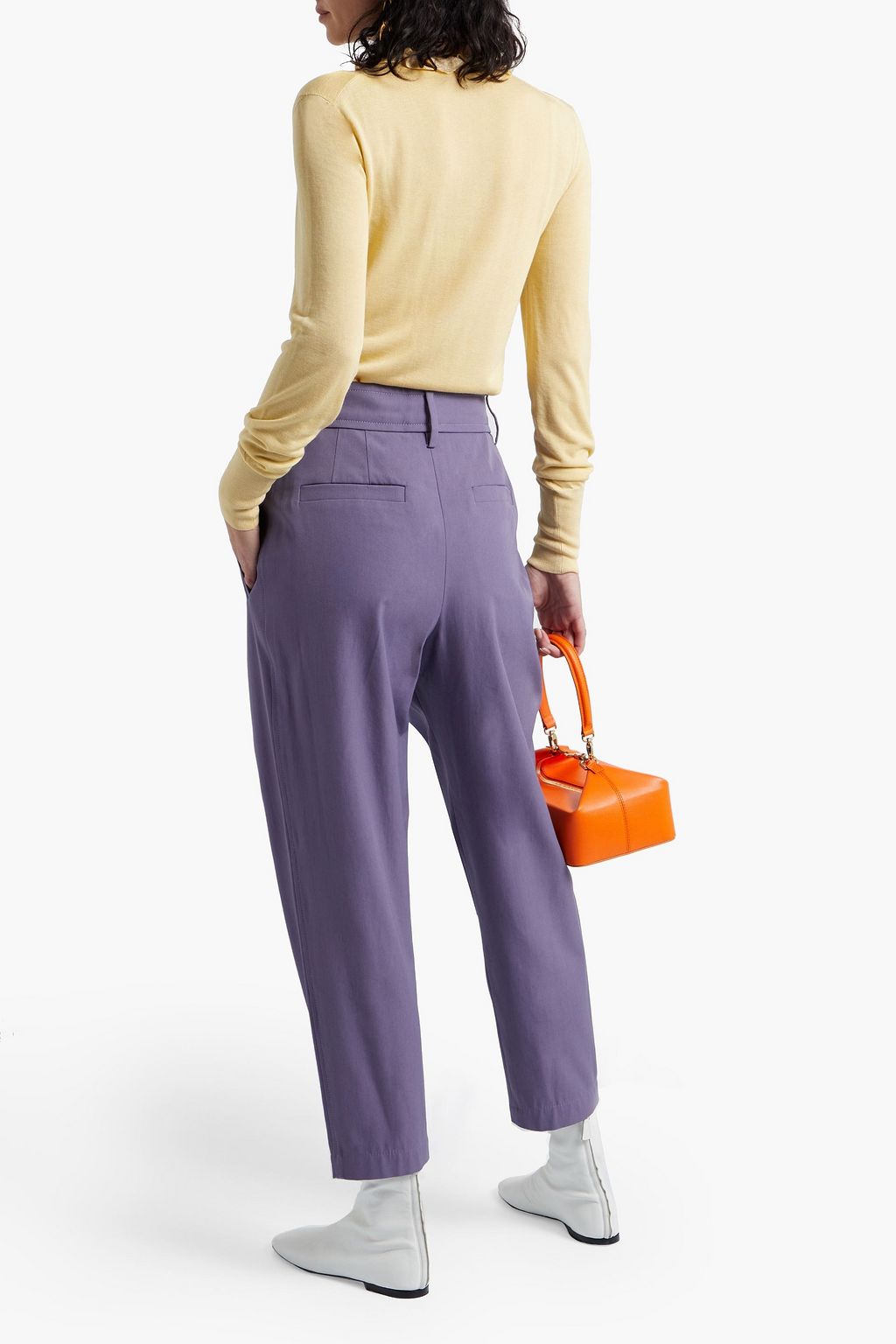 VICTORIA BECKHAM Ruffle-trimmed knitted cardigan