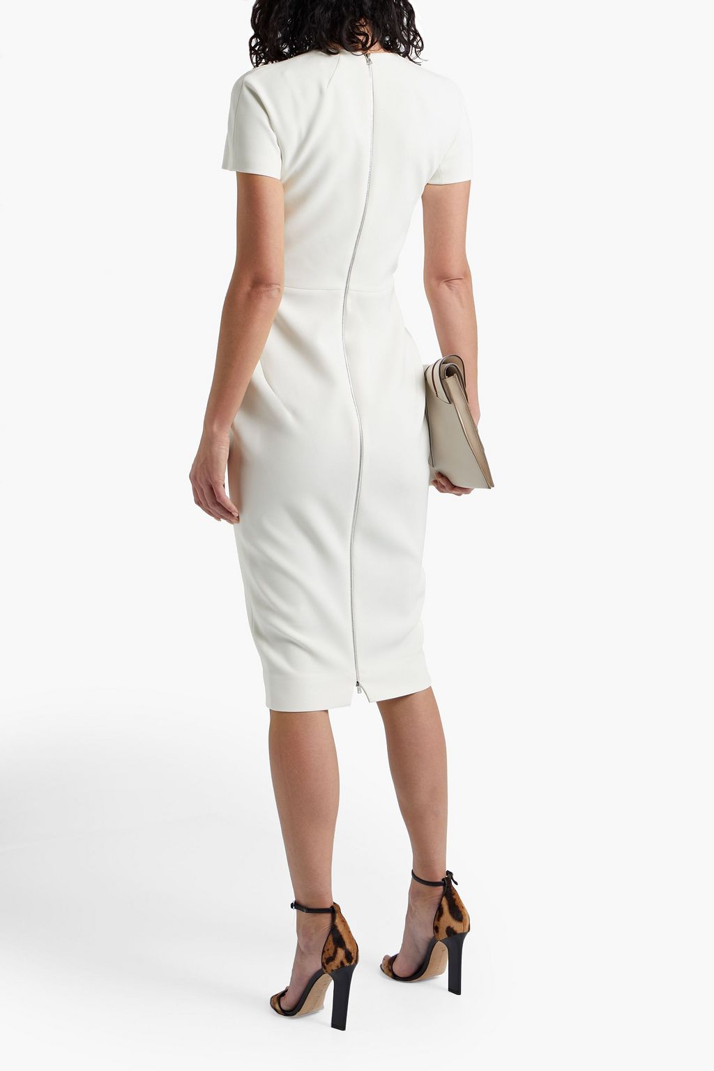 VICTORIA BECKHAM Crepe midi dress