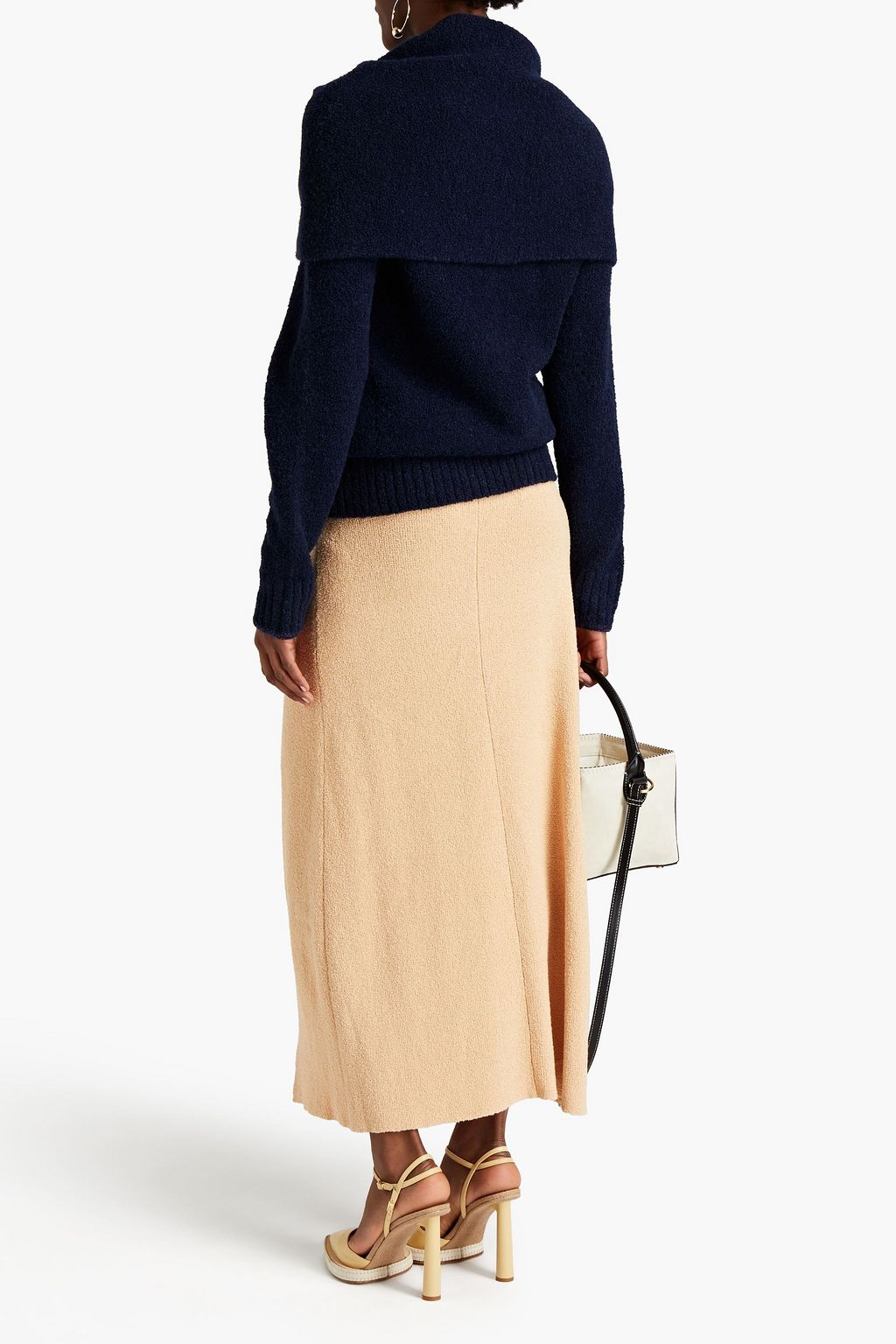 PROENZA SCHOULER Pointelle-trimmed bouclé-knit sweater