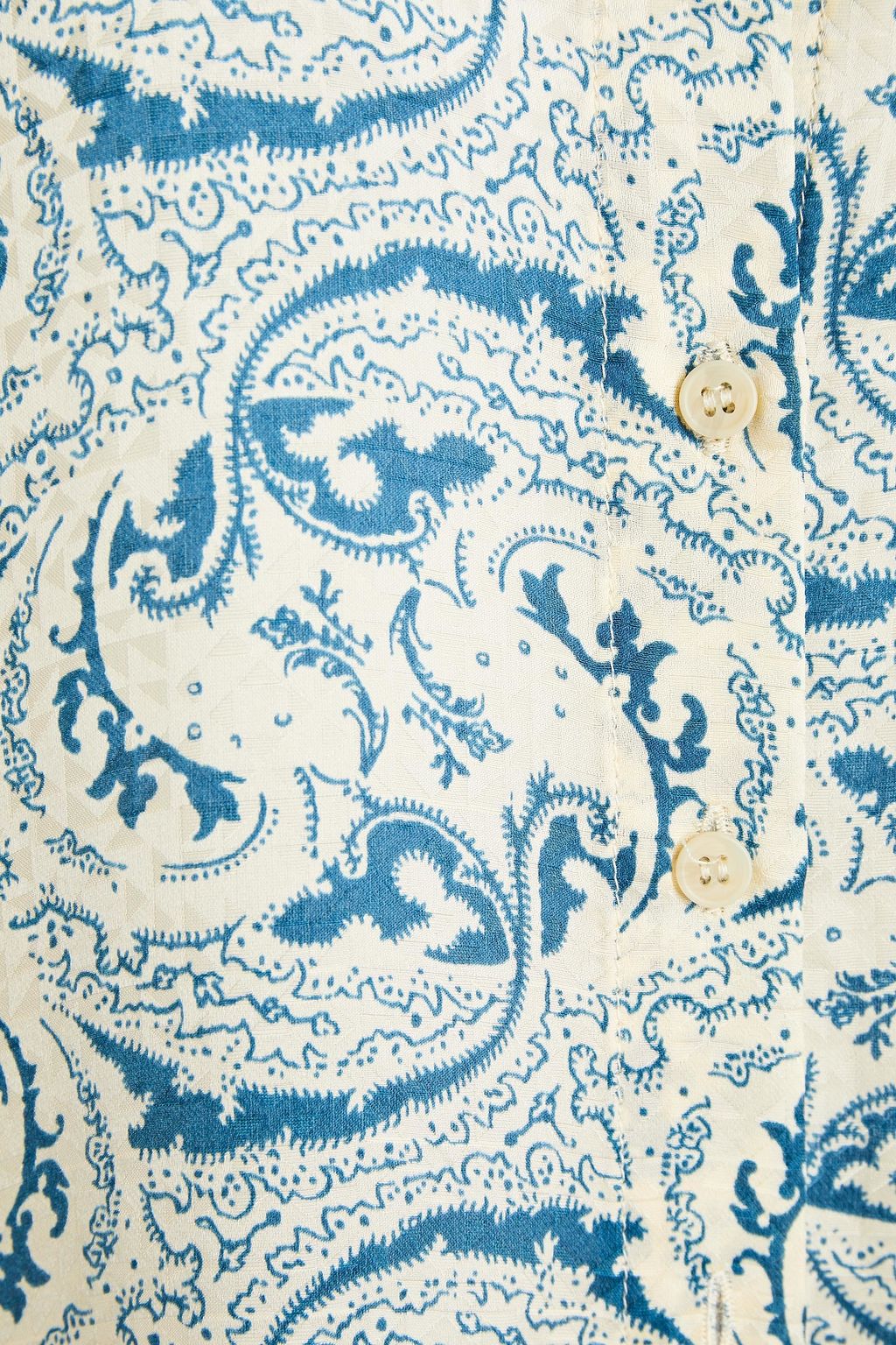 BA&SH Soko paisley-print satin-jacquard shirt