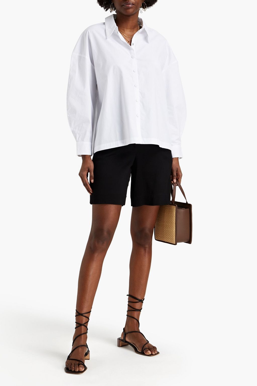 BA&SH Patrick cotton-poplin shirt