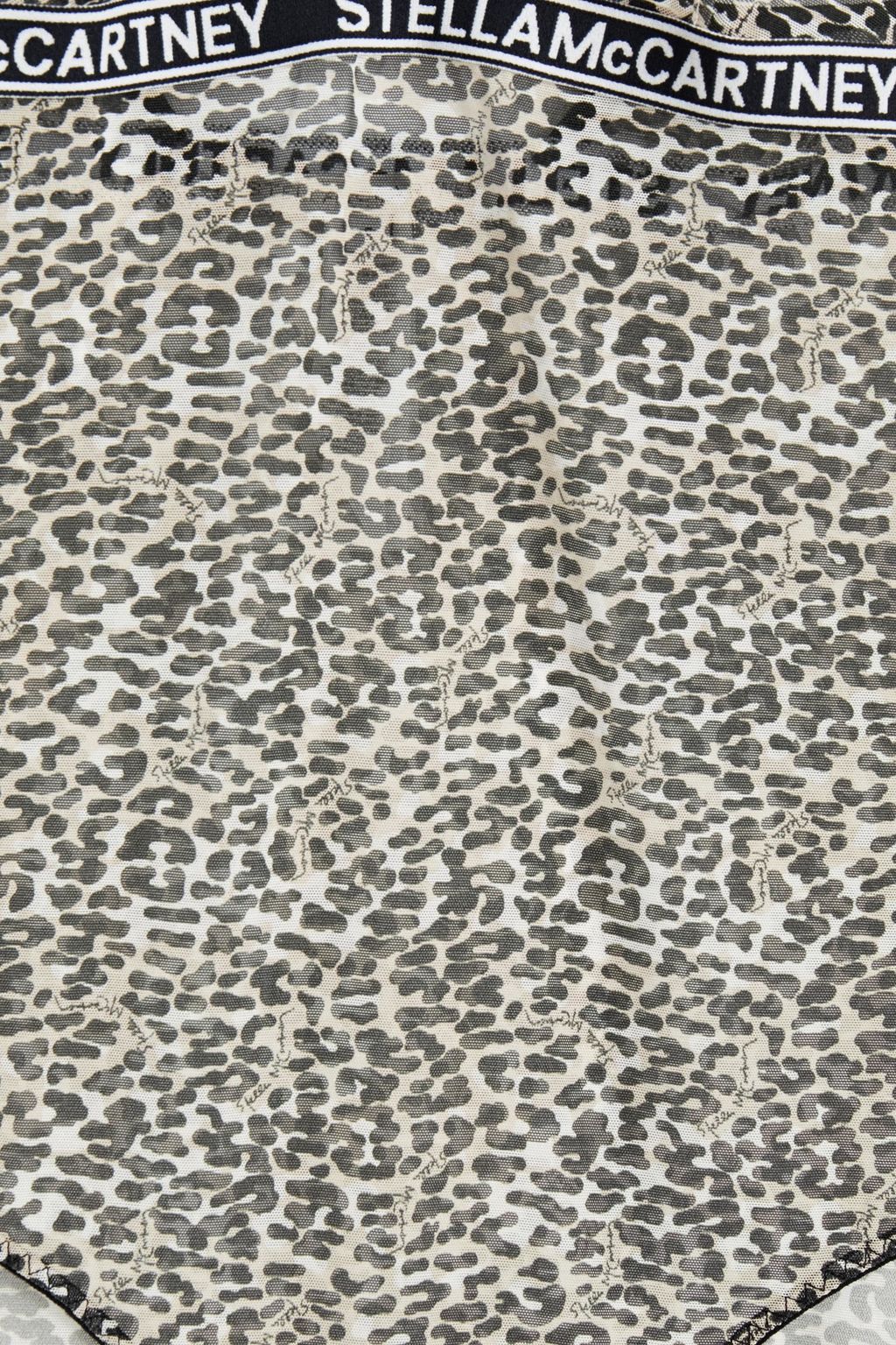 STELLA MCCARTNEY Amelia Beaming leopard-print mesh bodysuit