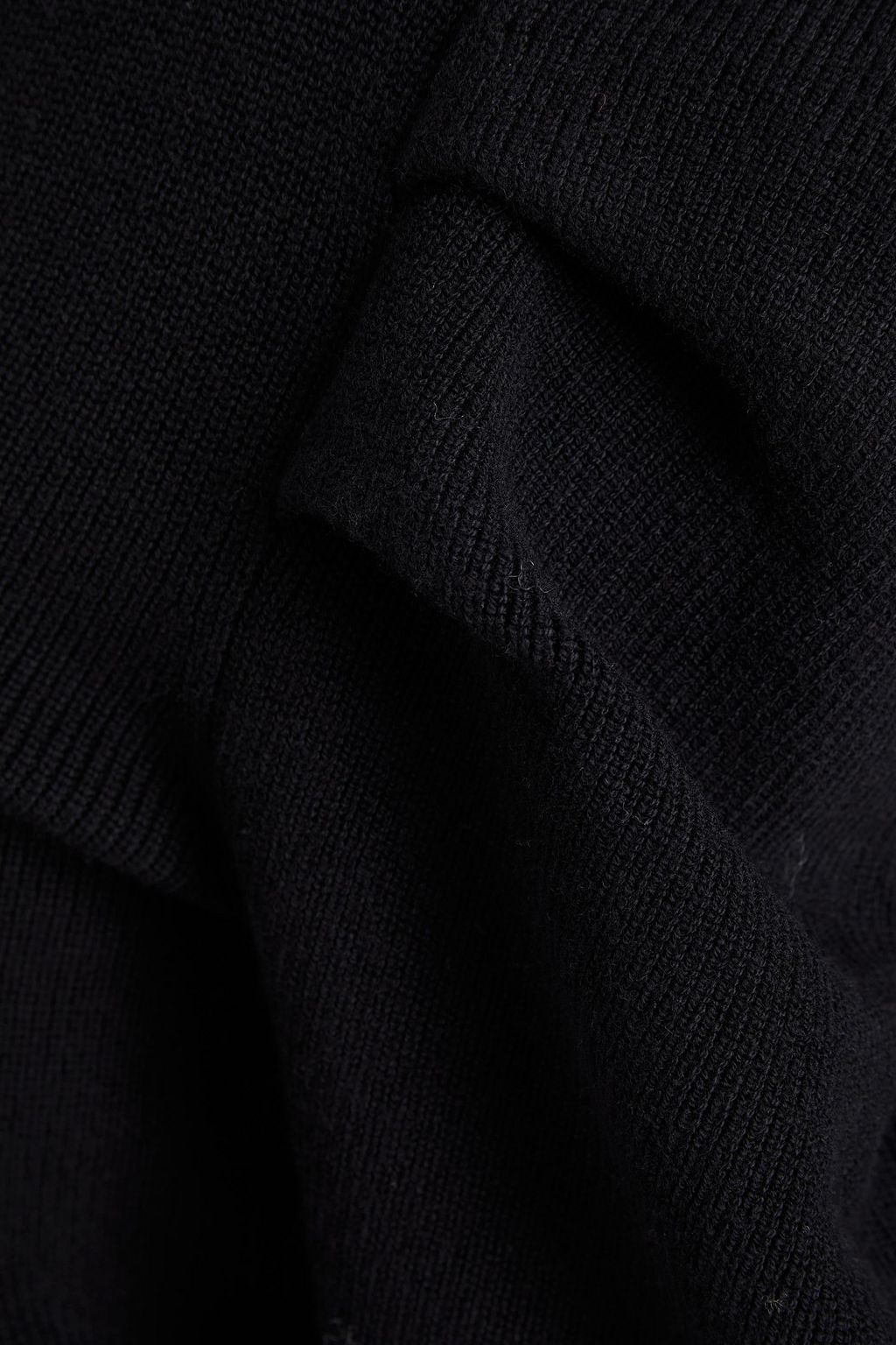 BA&SH Harris gathered ribbed-knit sweater