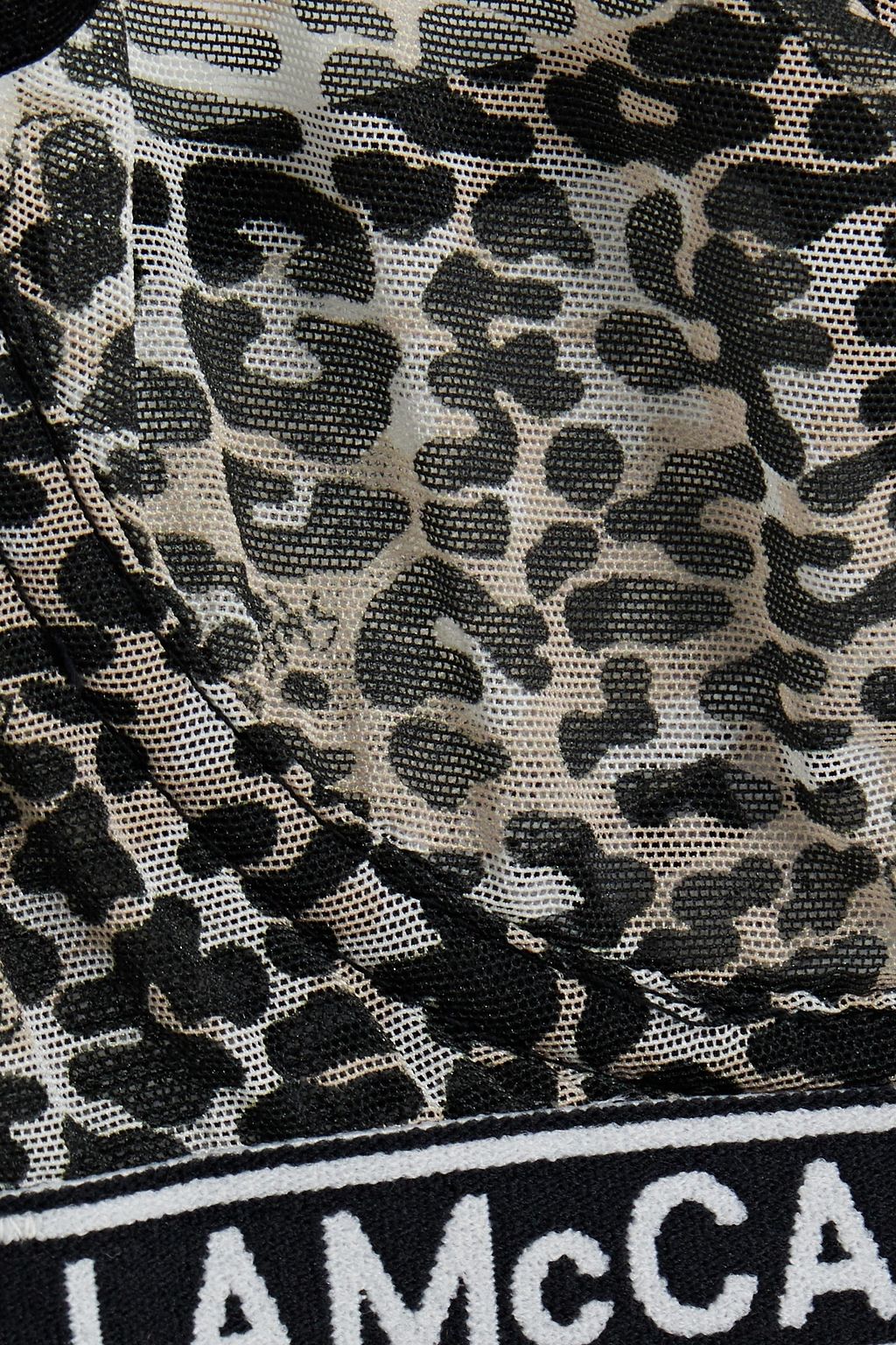 STELLA MCCARTNEY Amelia Beaming leopard-print mesh underwired bra