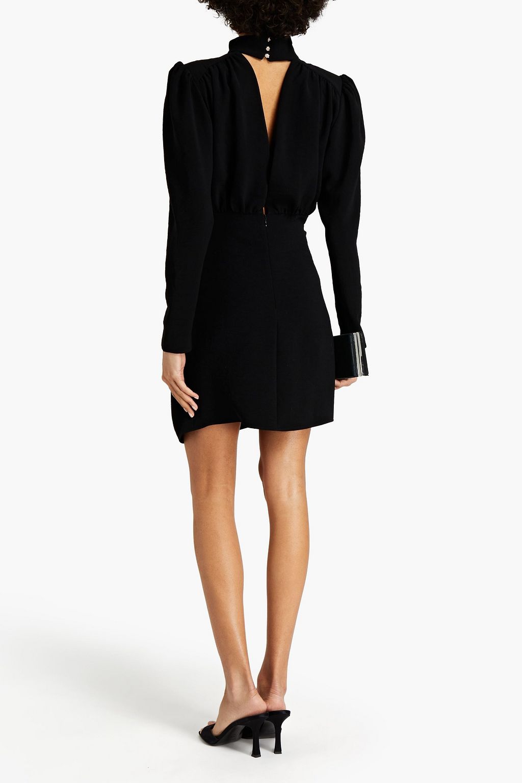 BA&SH Kina cutout crepe mini dress