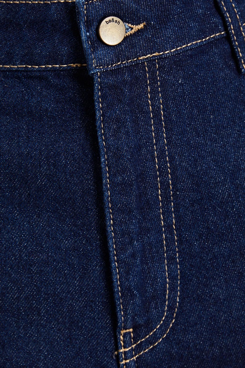 BA&SH Aurel cropped high-rise straight-leg jeans