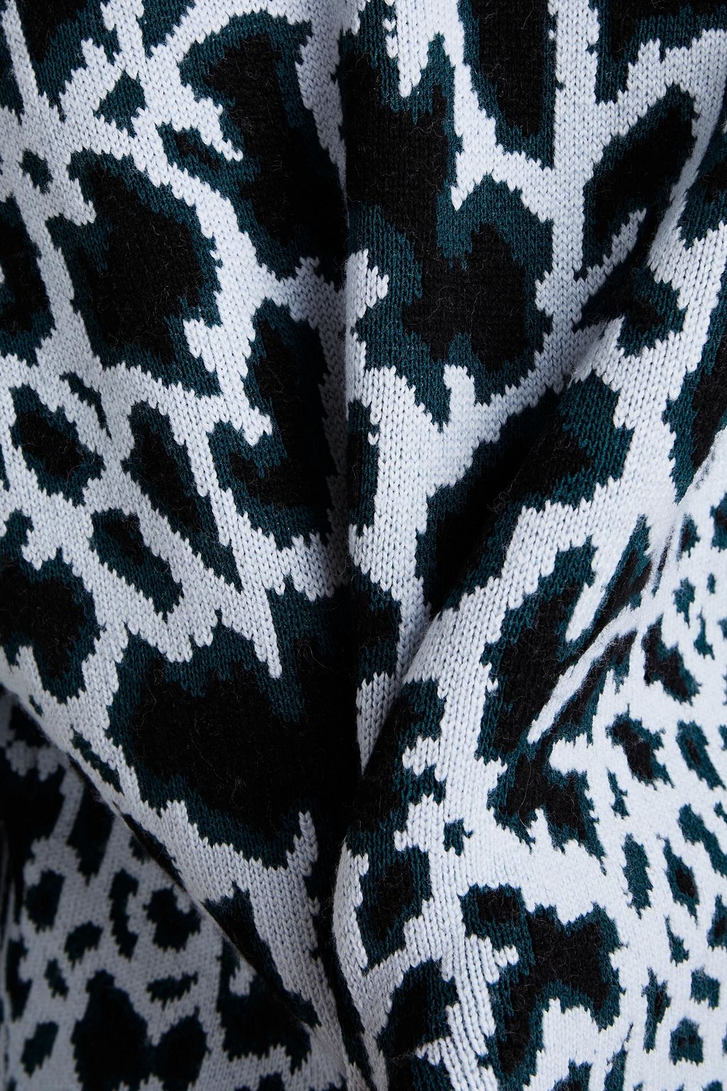 PROENZA SCHOULER Leopard-print jacquard-knit wool-blend sweater