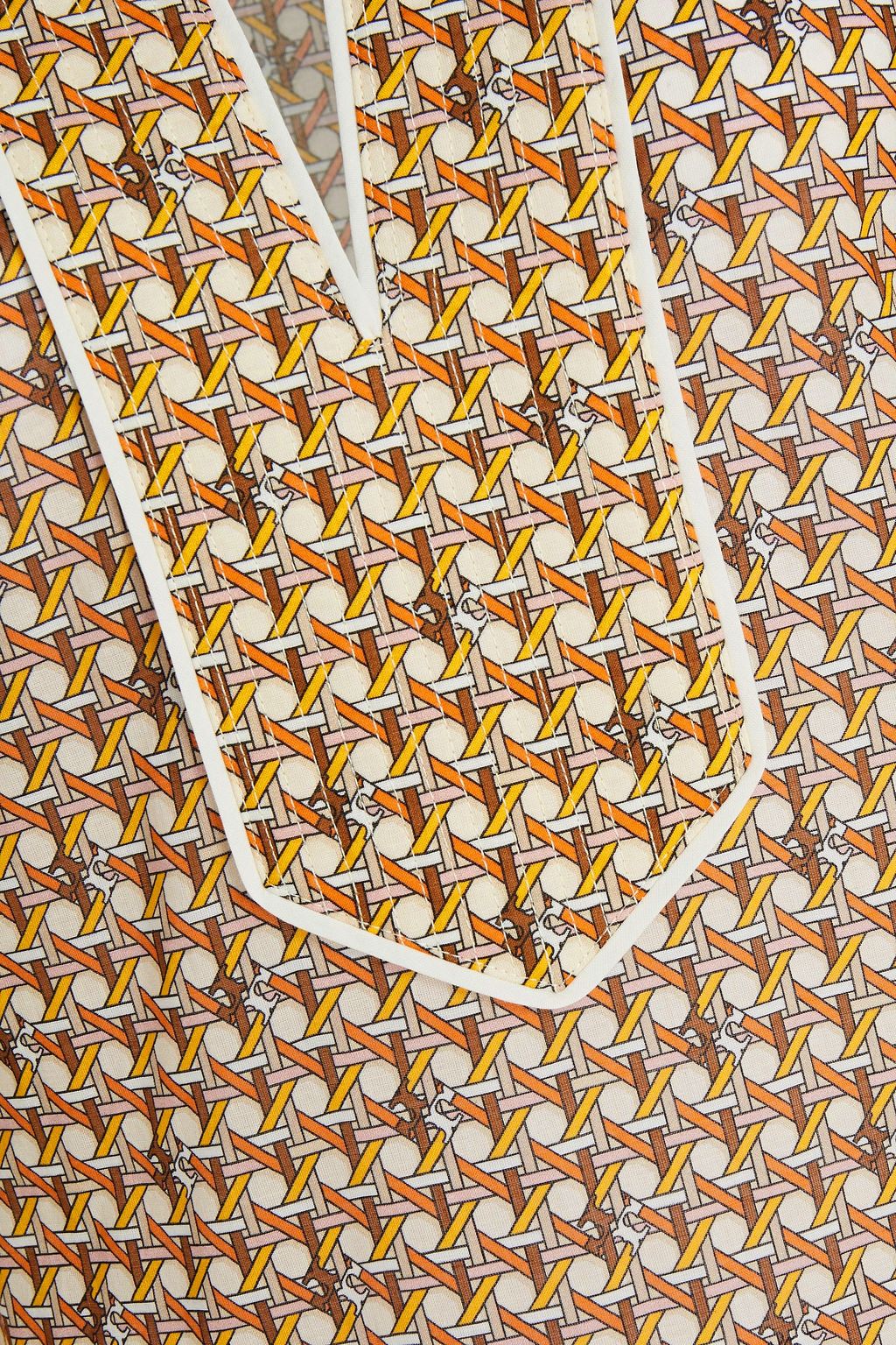TORY BURCH Printed cotton-mousseline kaftan