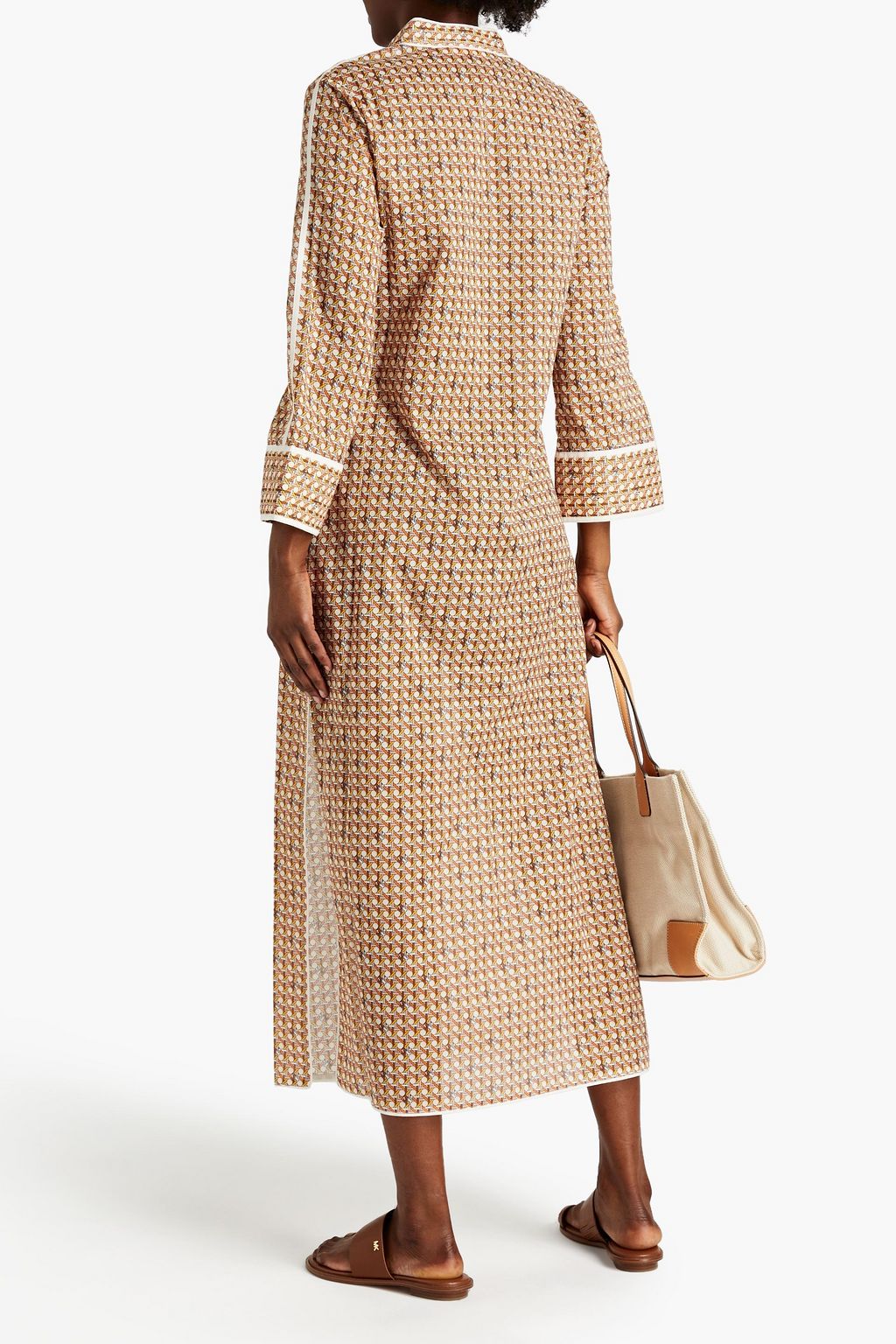 TORY BURCH Printed cotton-mousseline kaftan